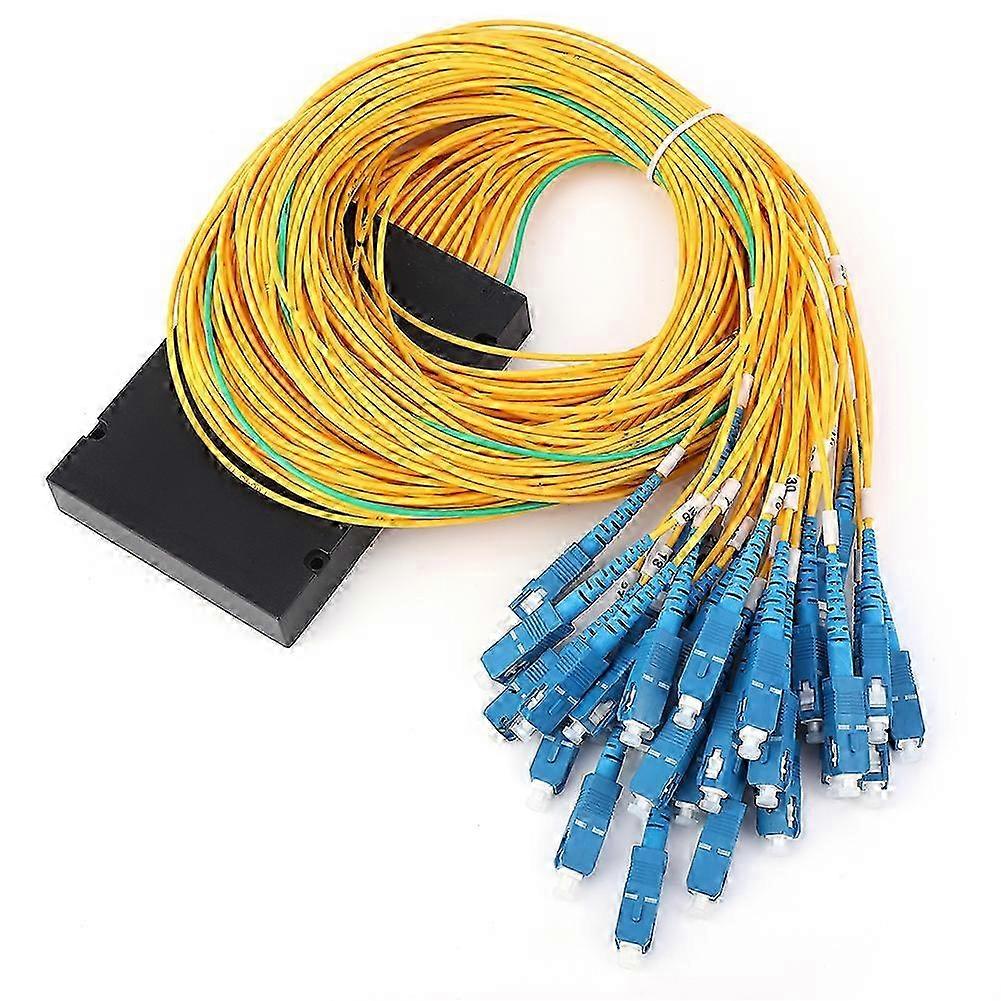 Singlemode 1x32 Glasfaser-splitter, Plc-modul Mit Sc/upc-anschlüssen, Geringe Dämpfung, Schnelle Installation Für Ftth- Und Telekommunikationsnetze, Kompaktes Gehäuse, Zuverlässige Optische Verteilung