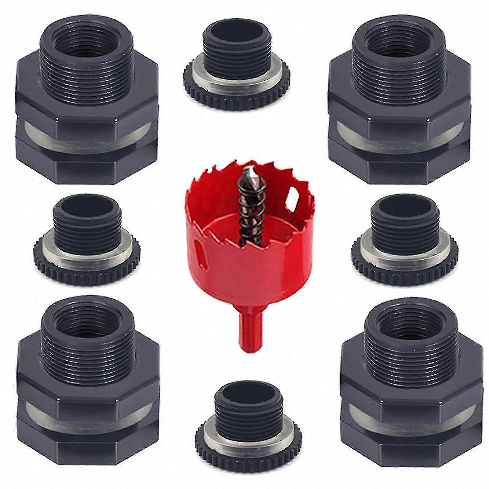 Wasserdichtes Montageset Für Regentonnen, 1 Set Mit Stopfen, Docht, Wasserhahn Und Verbindungsstück - Gartenzubehör Zur Wassergewinnung