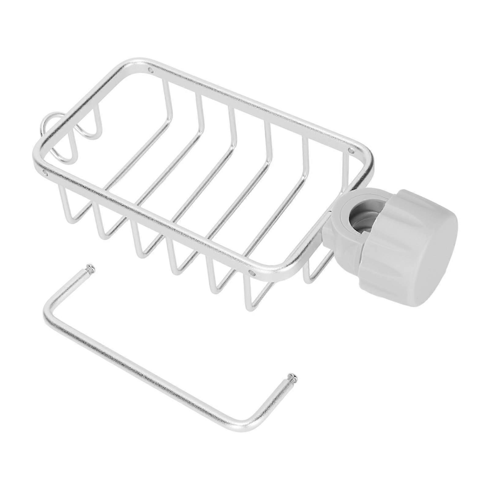 Ablage Für Die Küchenspüle, Hängender Schwammhalter Mit Abtropffläche Und Handtuchablage, Wandmontierter Wasserhahn, Praktisches Zubehör.