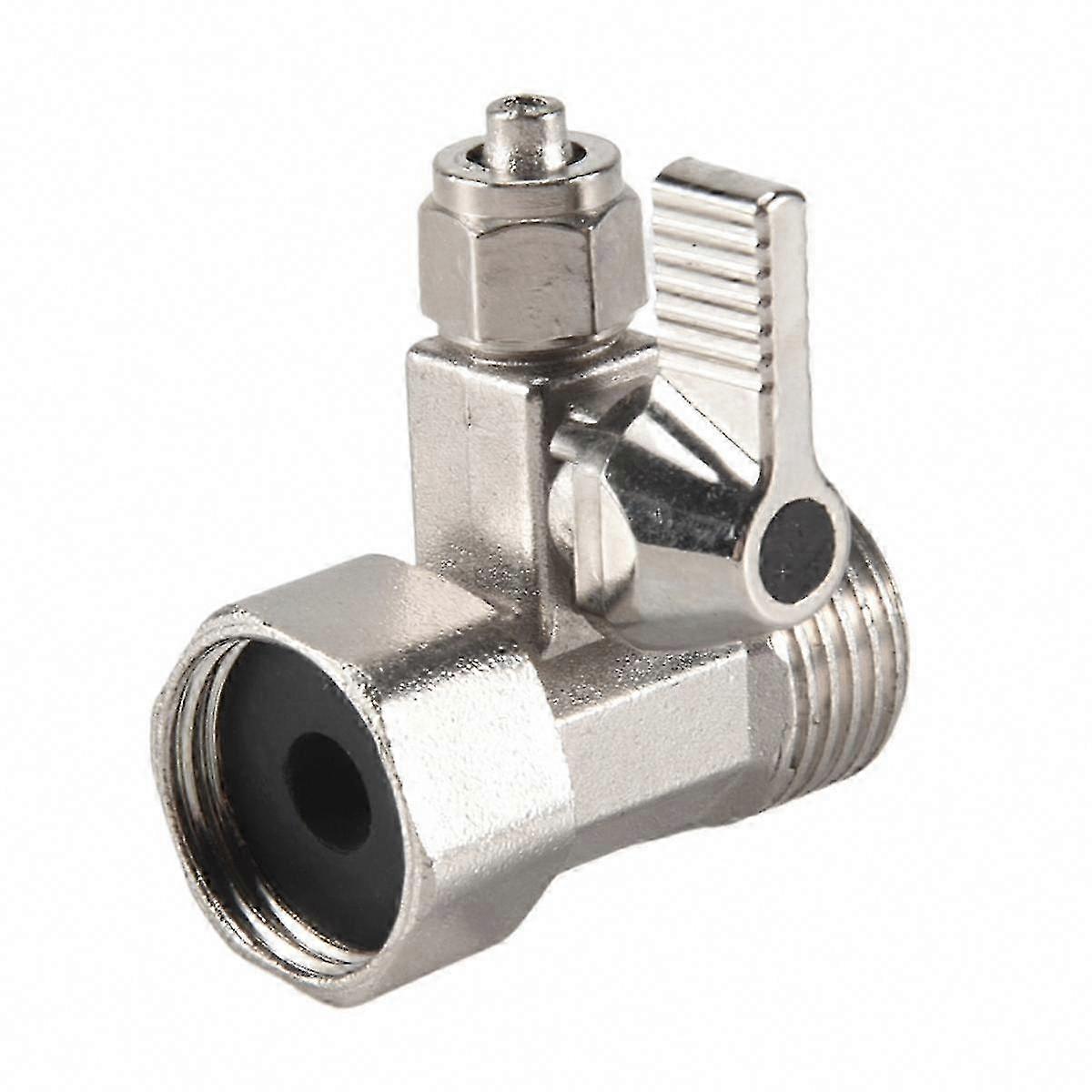 Kugelhahnadapter Von 1/2" Auf 1/4" Für Umkehrosmose-wasserversorgung, Wasserhahnanschluss Für Küchenarmatur, Absperrventil Mit Gewindeanschluss, Kompatibel Mit Umkehrosmoseanlagen, Verchromtes Messing