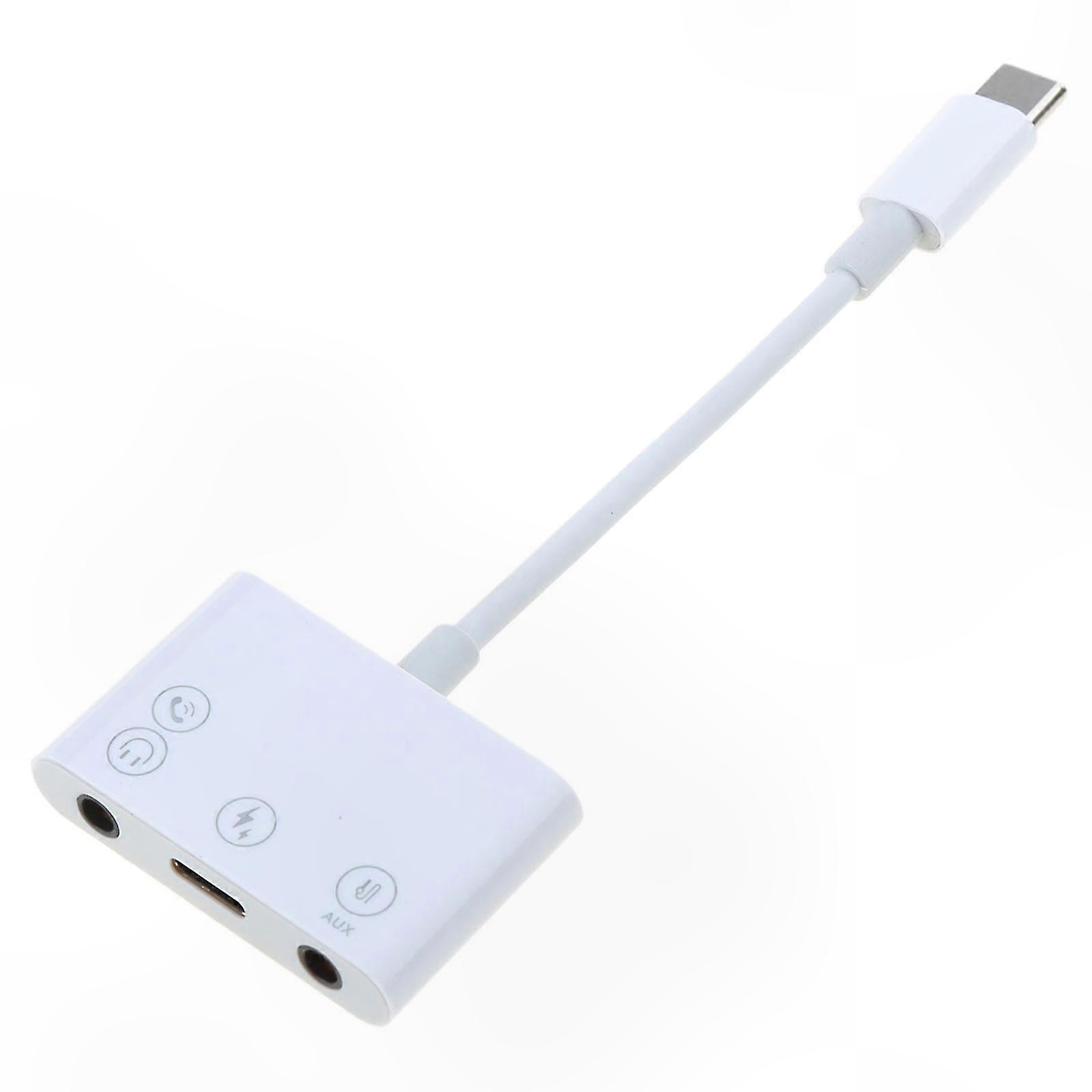 Usb-c-zu-externer-stereo-soundkartenadapter 3-in-1, Typ-c-audiokonverter, Plug-and-play Ohne Treiber, Kompatibel Mit Pc Und Mac.