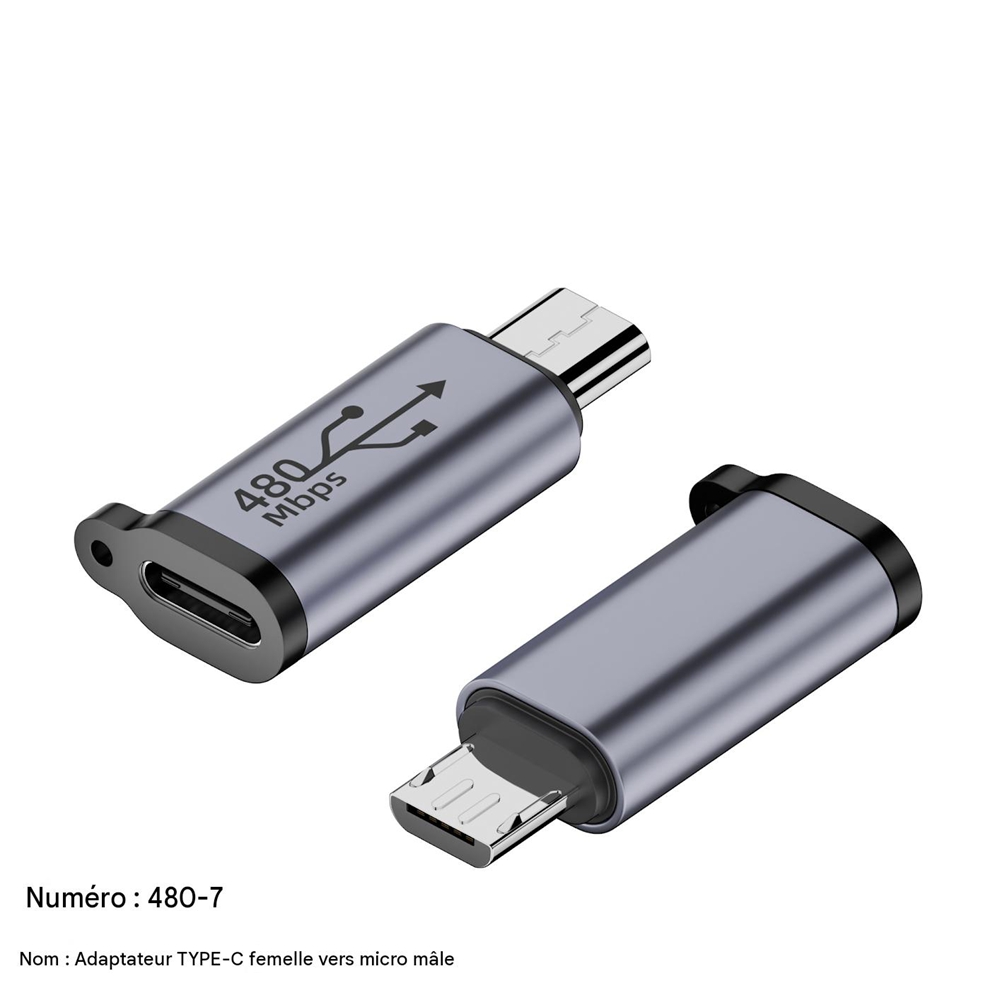Usb-typ-c-buchse Auf Micro-usb-stecker-adapter, Lade- Und Synchronisierungskonverter Für Kompatible Geräte, Hochwertiger, Kompakter Stecker