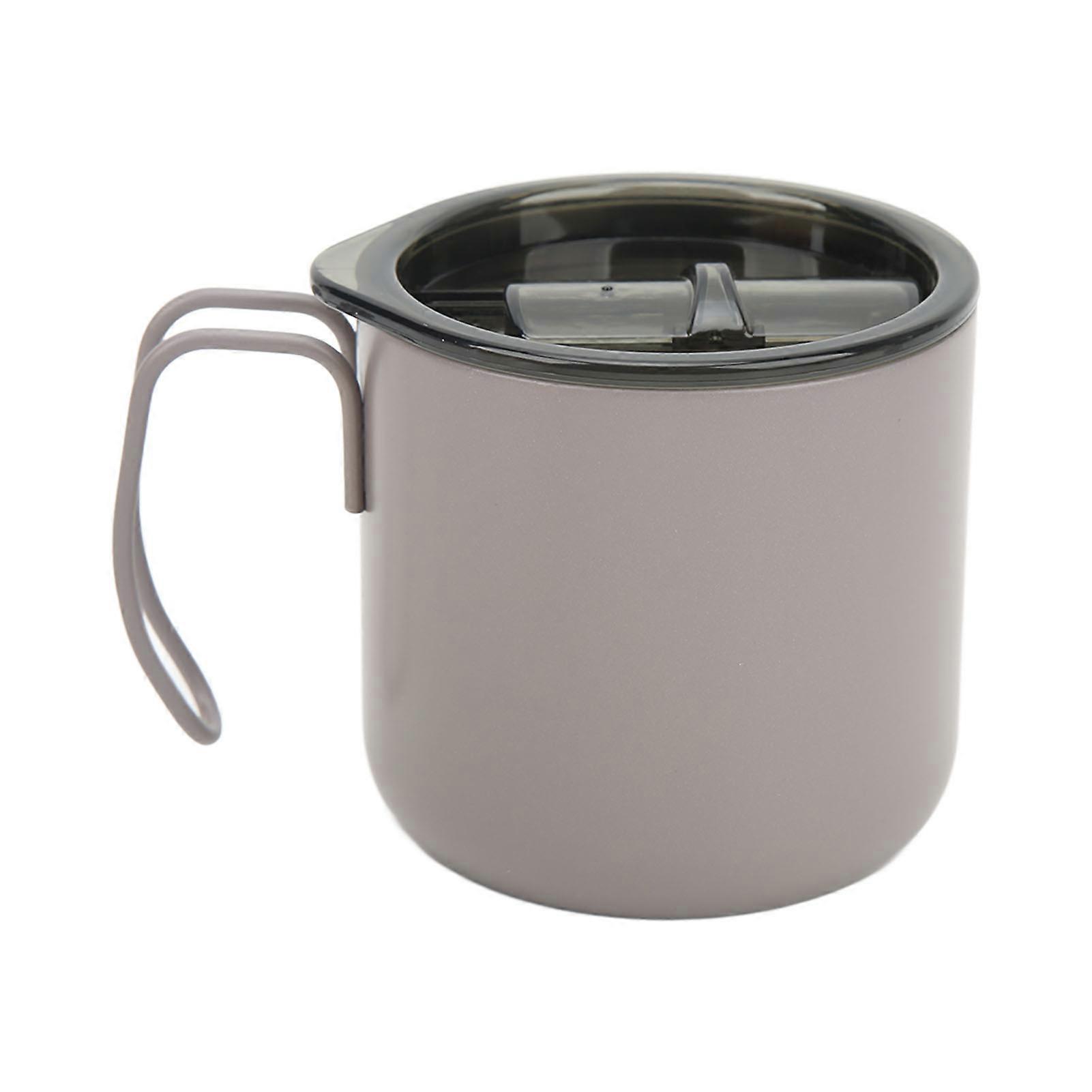 350 Ml Doppelwandiger, Isolierter Edelstahl-campingbecher, Kaffeebecher Mit Henkel, Milchbecher Für Reisen Und Outdoor-aktivitäten, 12 Oz