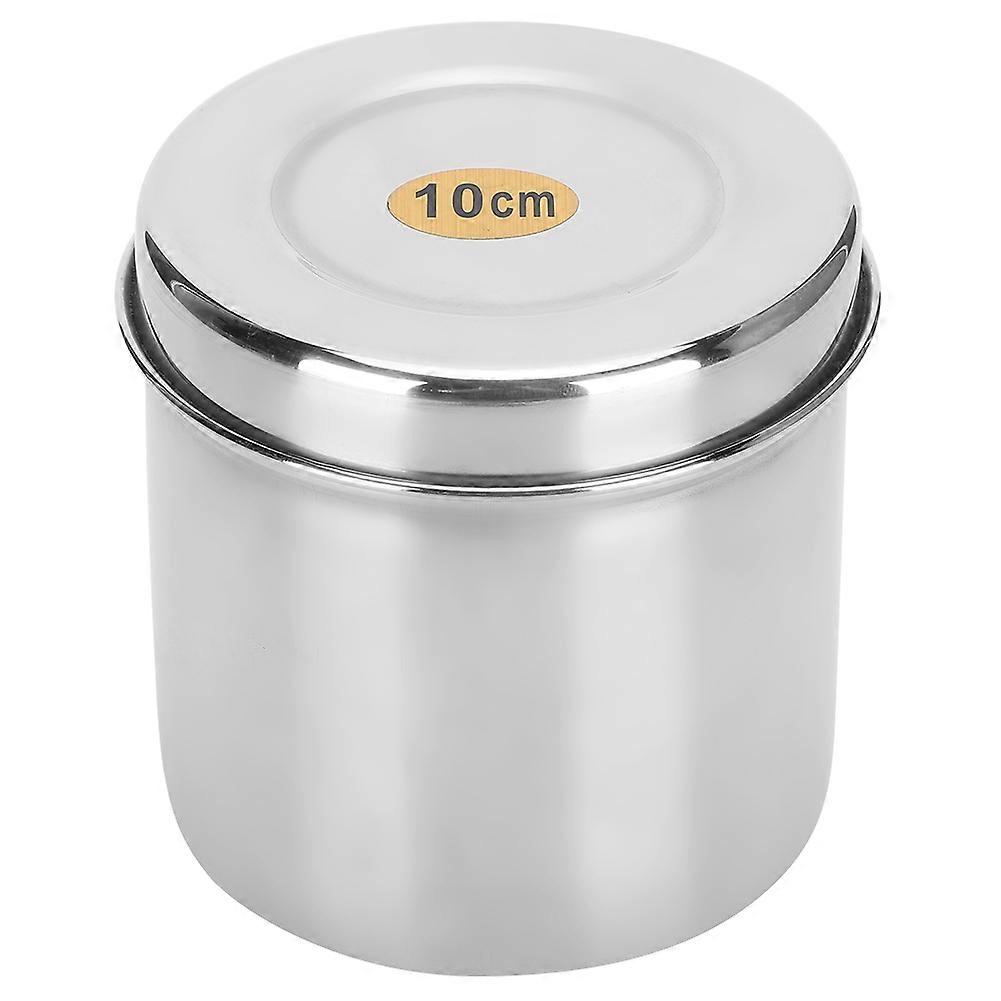 Aufbewahrungsbox Aus Edelstahl Für Wattebällchen, Glas Mit Deckel, Badezimmer-organizer, Aufbewahrungsbehälter Für Zuhause Und Krankenhaus
