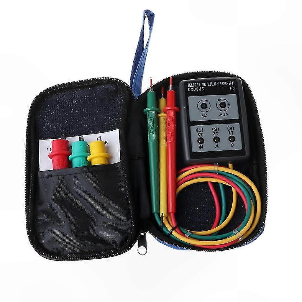 Sp8030 Intelligenter Digitaler Phasenrotationsprüfer Mit Led-anzeige, Neues Professionelles Messgerät