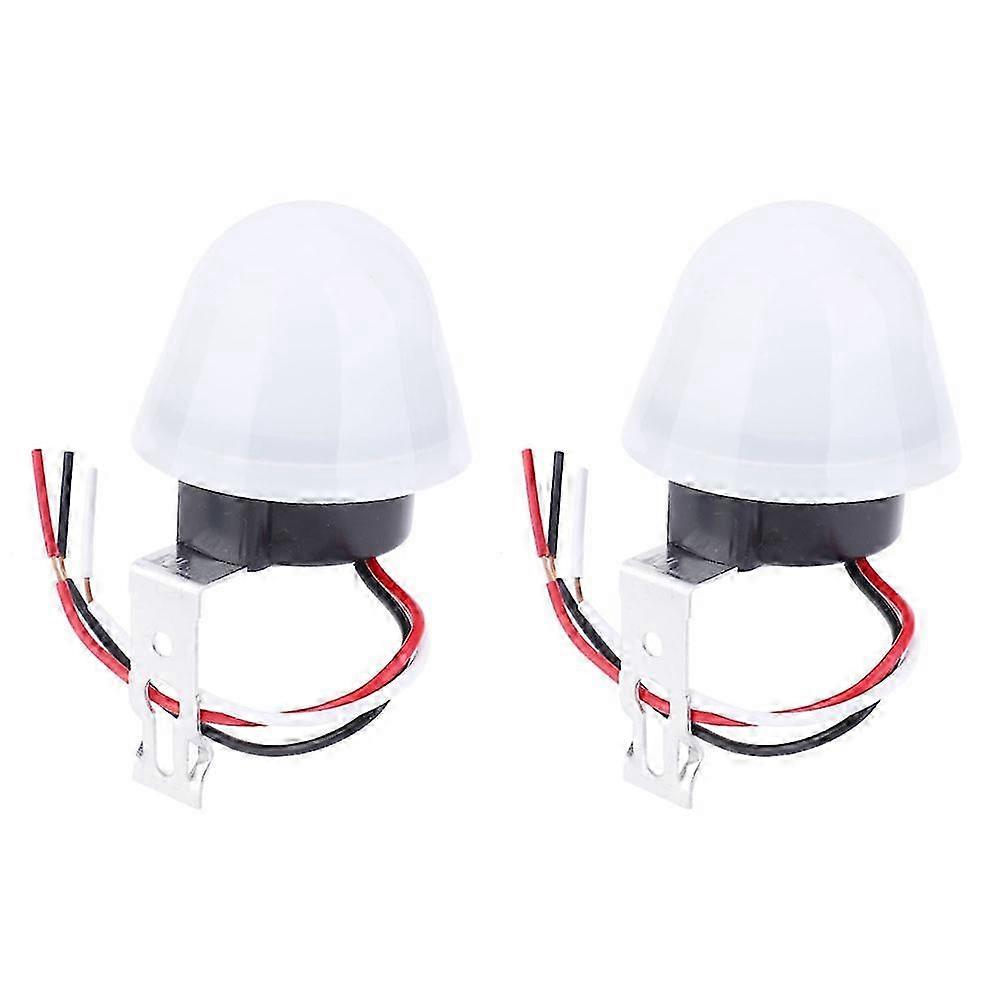Set Aus 2 Automatischen 12v-dämmerungsschaltern, Fotozellensensor Für Öffentliche Beleuchtung, Ein-/aus-lichtdetektor, Lichtempfindlicher Regler Für Außenstraßenlaternen.