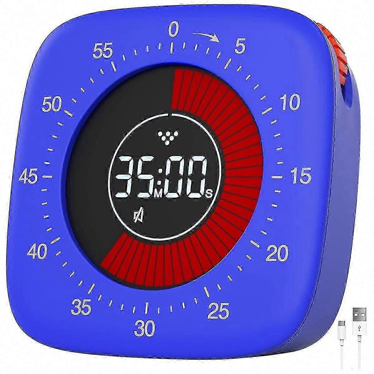 Digitaler Kindertimer, Wiederaufladbarer 60-minuten-countdown-timer Für Lernen, Küche Und Klassenzimmer