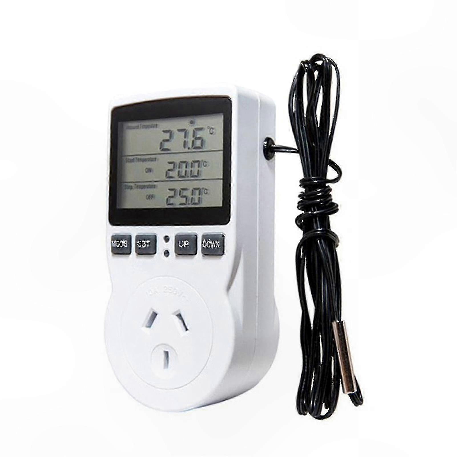 Digitales Thermostat Mit Großem Lcd-display, 16-a-230-v-steckdose Für Heizmatte, Australischer Stecker