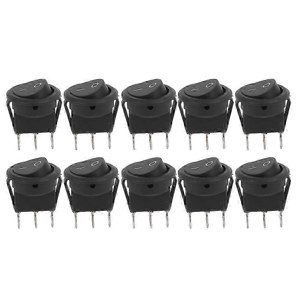 Miniatur-rundkippschalter 23 Mm, 10er-packung, 3 Pins, 2 Positionen, Ein/aus-bootsknopf, Kompakter Elektrischer Schalter