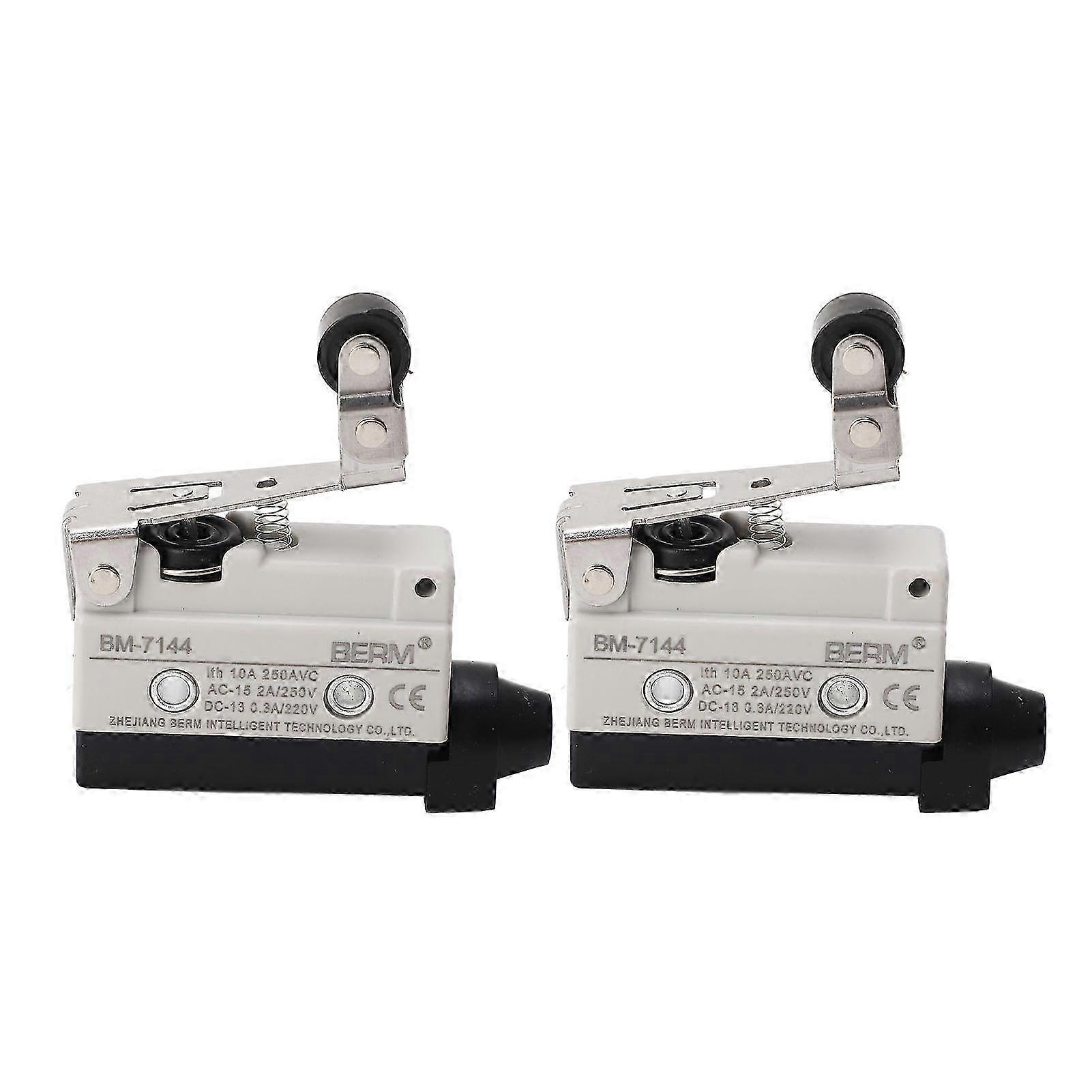 2 Federbelastete Rollenhebel-endschalter, No+nc, 250vac, Für Mechanische Geräte