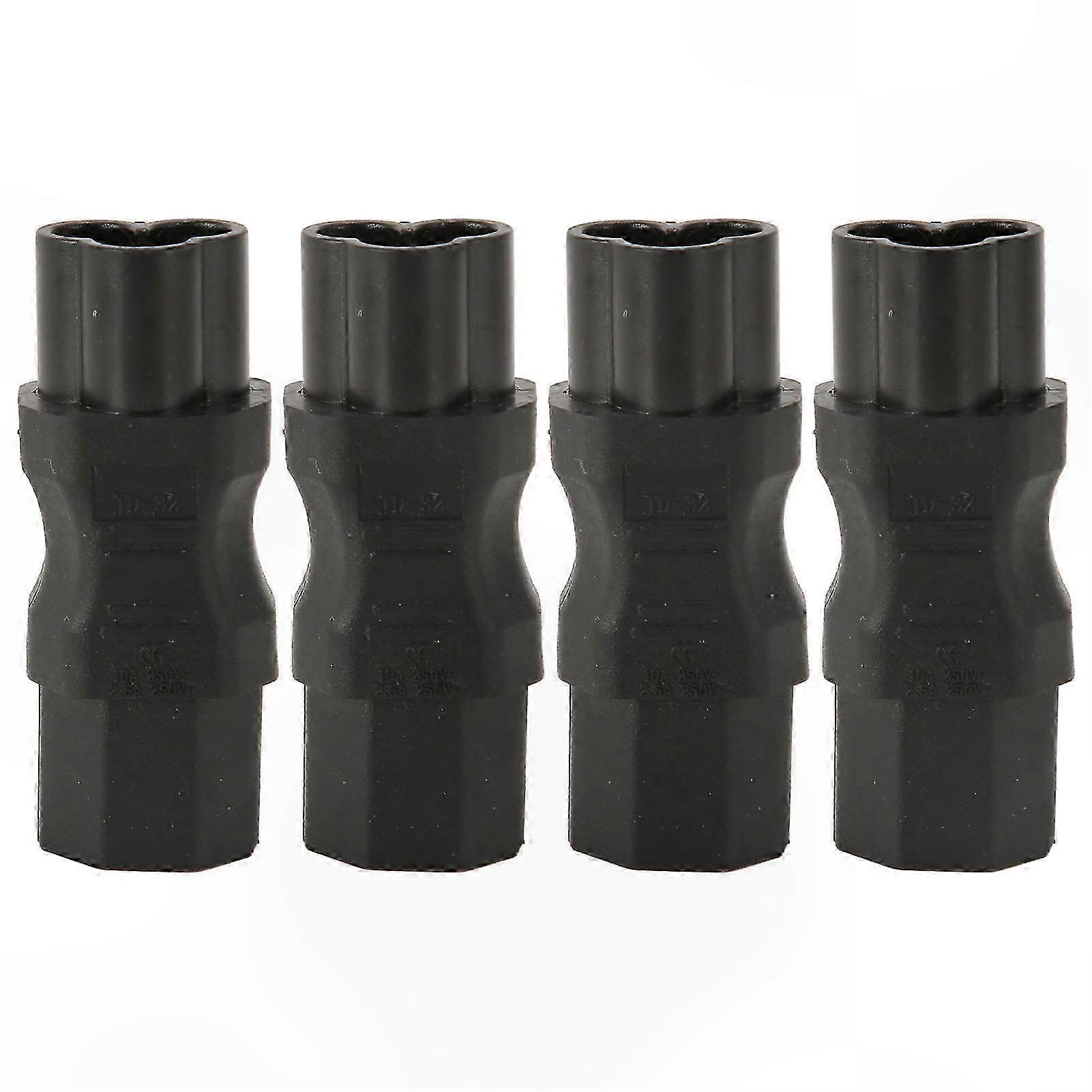 C16-auf-c13-adapter, 4er-pack, Iec320-stecker Auf -buchse Für Pdu-netzteile, Usv-anlagen Und Servergehäuse, Verlängerungskabel