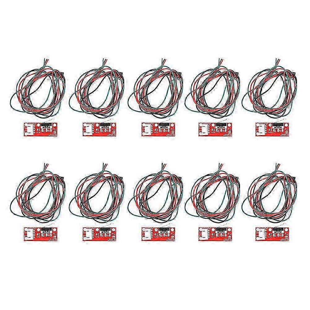 10 Mikro-sicherheitsrollenschalter Aus Kunststoff Mit Kabel, Packung Mit Schaltern Für Elektronische Geräte