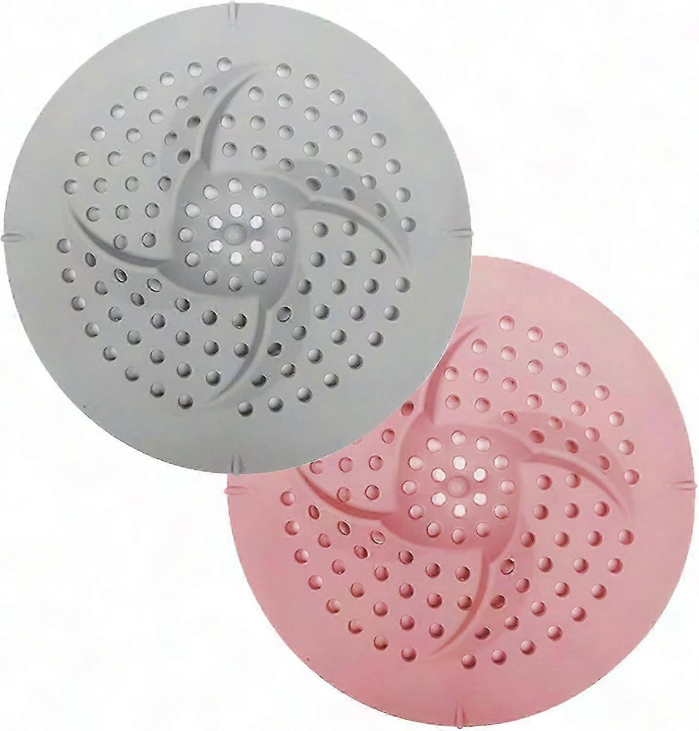 2 Silikon-haarfangsiebe Für Waschbecken Und Dusche, Siphonschutz, Universeller Abflussfilter Für Bad Und Küche, 2er-pack