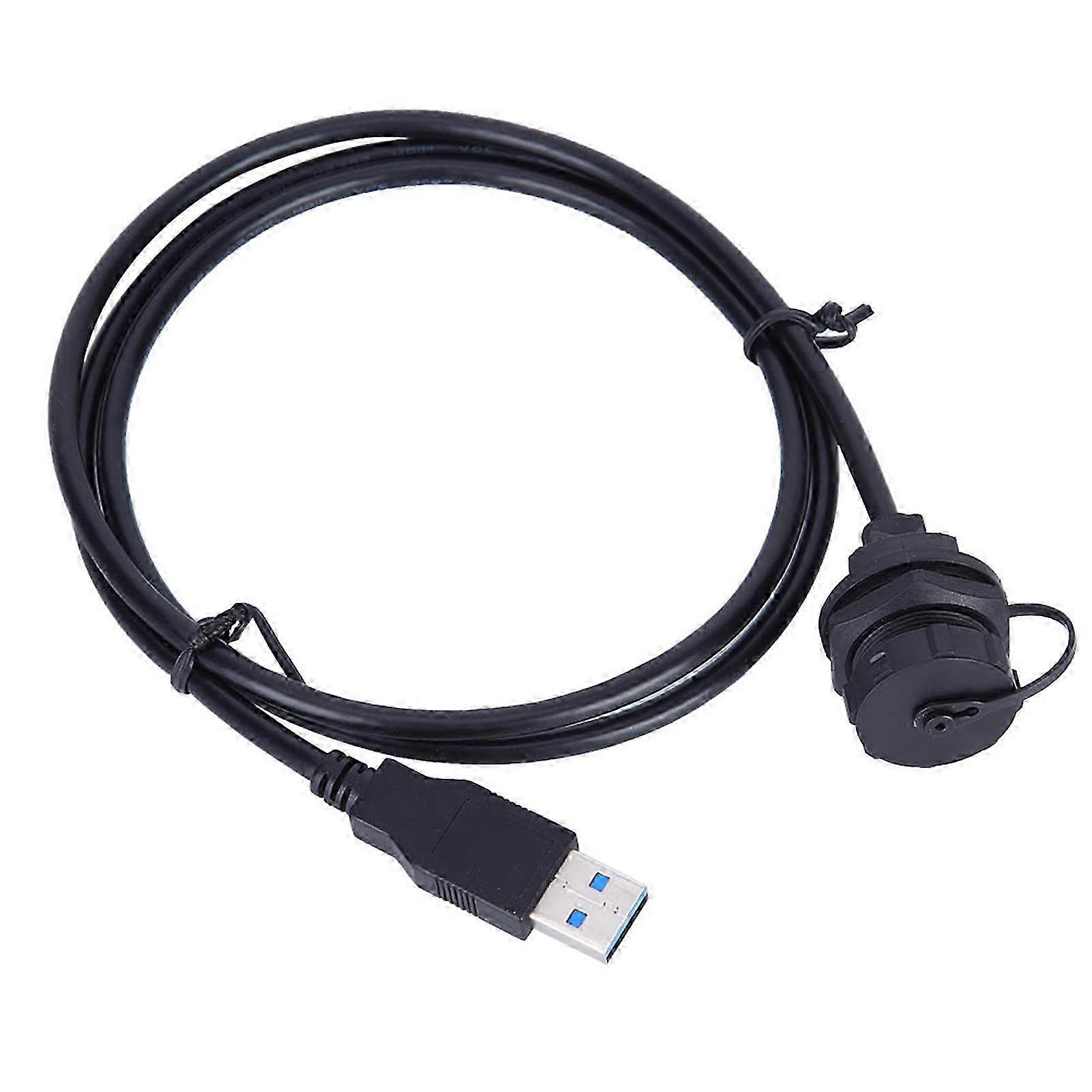 Wasserdichter Usb 3.0-stecker (weiblich/männlich), Einbaustecker, Adapter Mit Meterlangem Kabel Für Schnelle Übertragung Und Schutz Vor Feuchtigkeit.