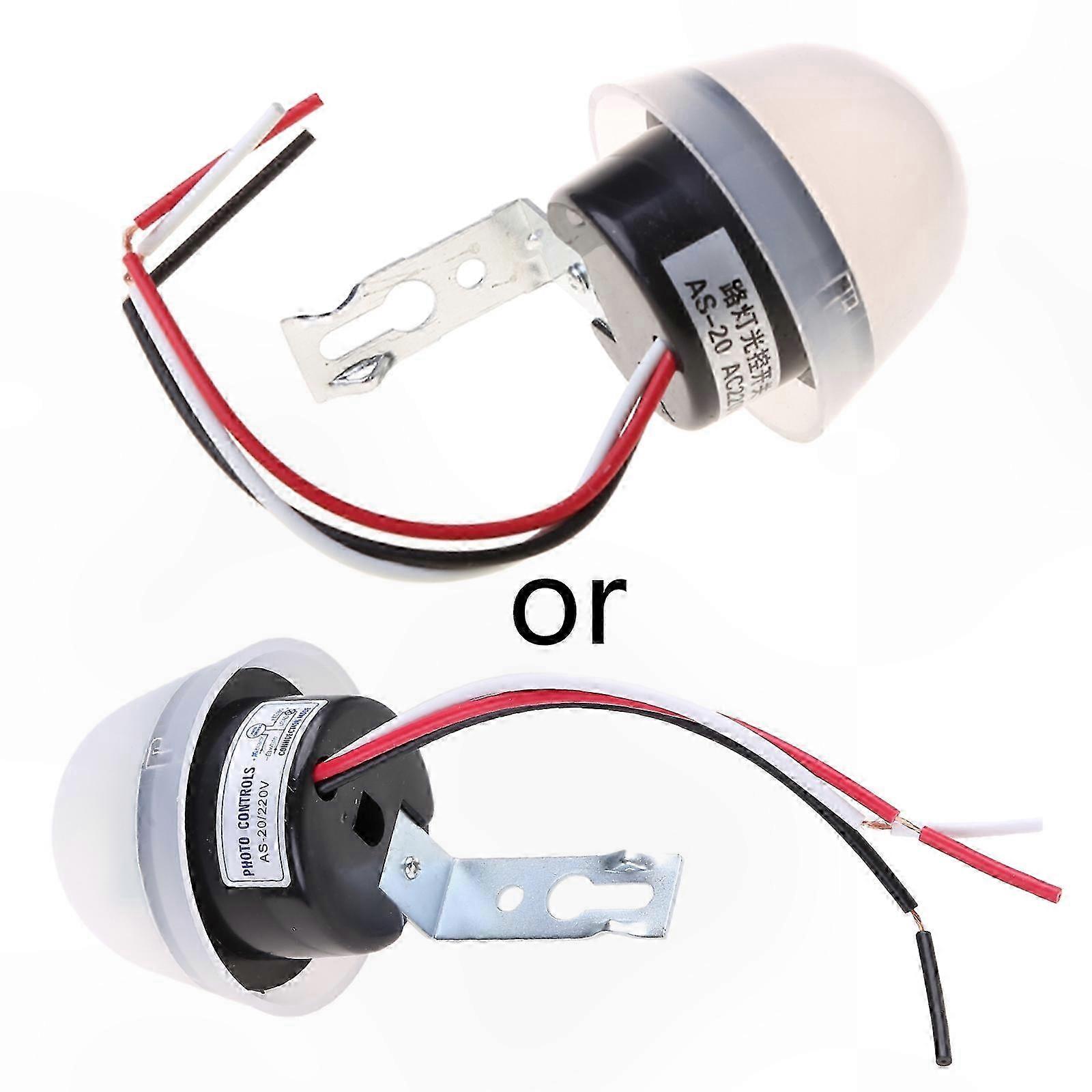 As-20 Wasserdichter Automatischer Dämmerungsschalter, Ac 220v 50hz Fotoelektrischer Sensor, Straßenbeleuchtungsschalter Mit Fotoresistiver Zelle, Eigenständiger Ein/aus-controller Für Straßenbeleuchtu
