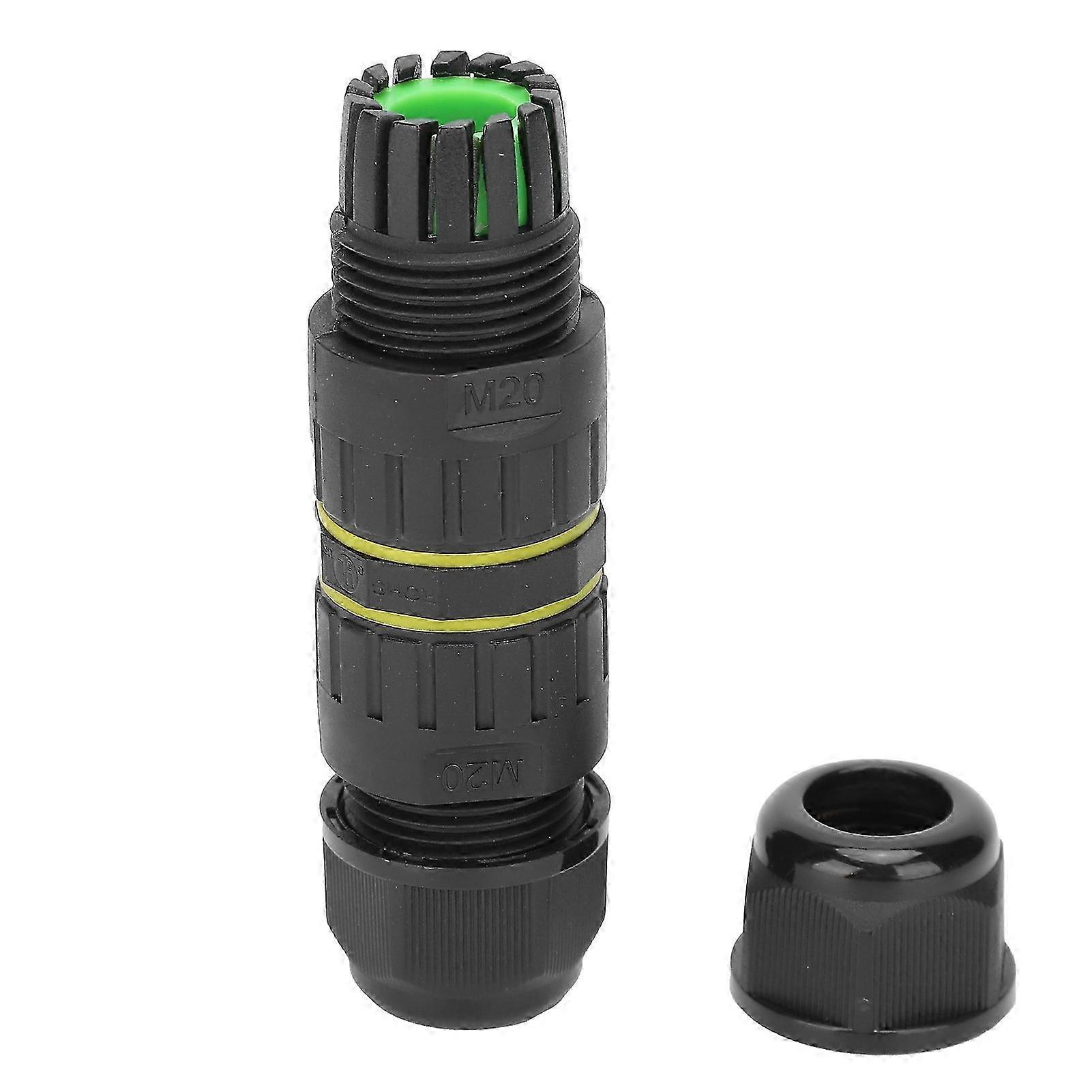 Ip68 M203p 3-poliger Wasserdichter Stecker, Flammhemmend Für Außenkabelverbindungen, 9-12 Mm, Schutz Gegen Feuchtigkeit Und Witterungseinflüsse.