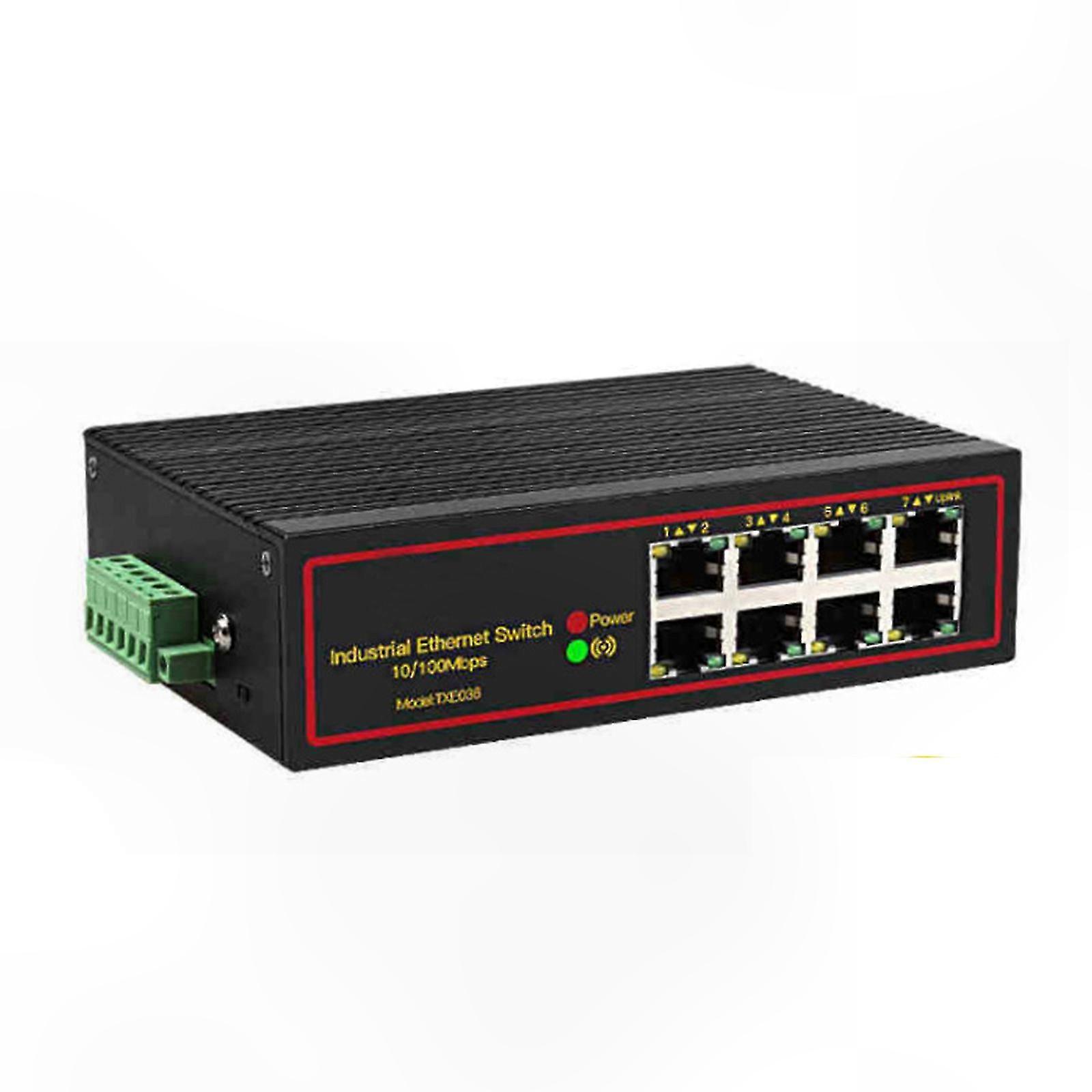 100-mbit/s-ethernet-switch Mit 8 Rj45-anschlüssen, Auto-negotiation-fast-lan-hub Für Büros, Adapterbox Txe036