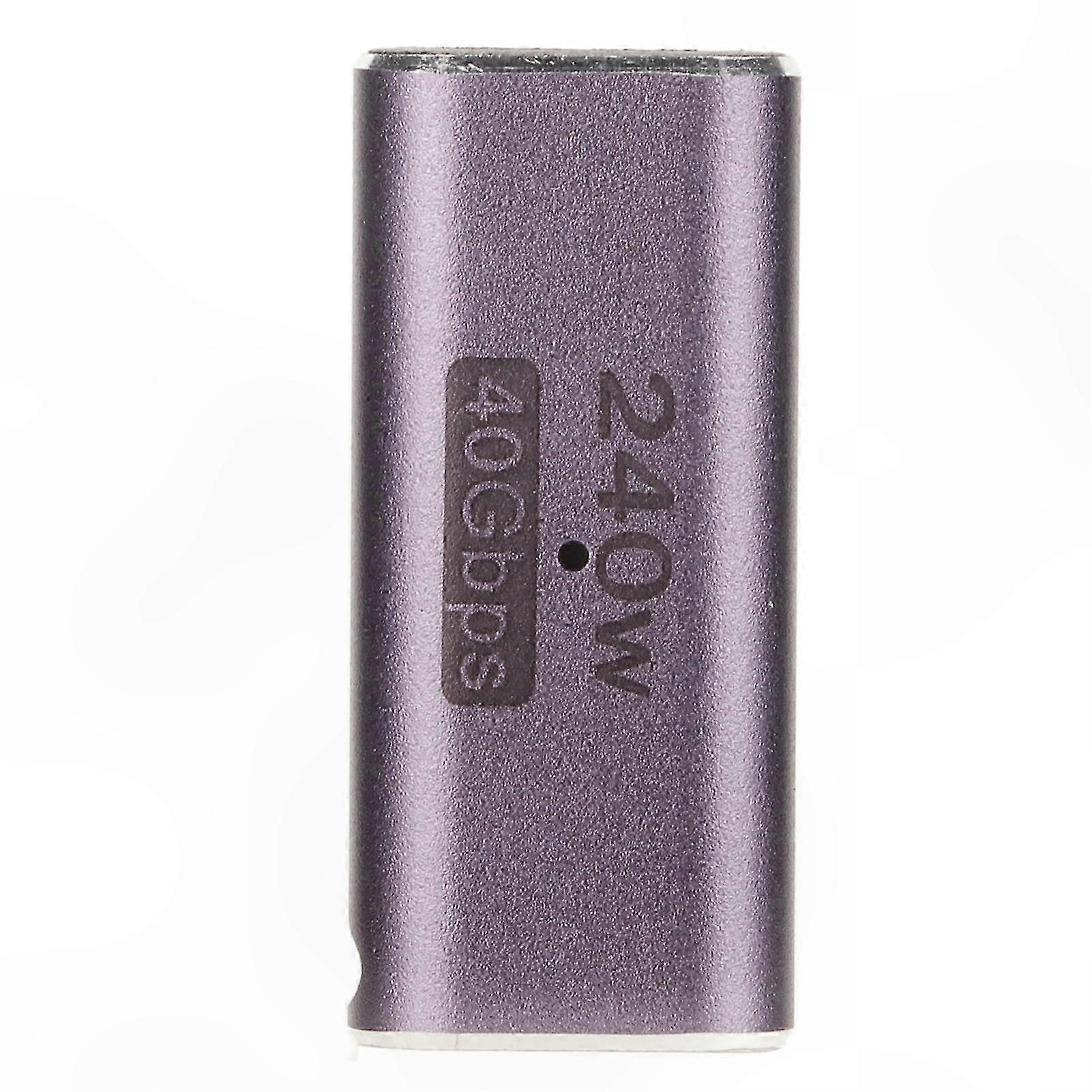 Usb-c-zu-usb-c-buchse-buchse-adapter, 40 Gbit/s, 8k-hdmi-ausgang, 240-w-pd-schnellladung, Tragbares Aluminiumgehäuse, Doppelter Weiblicher Anschluss.