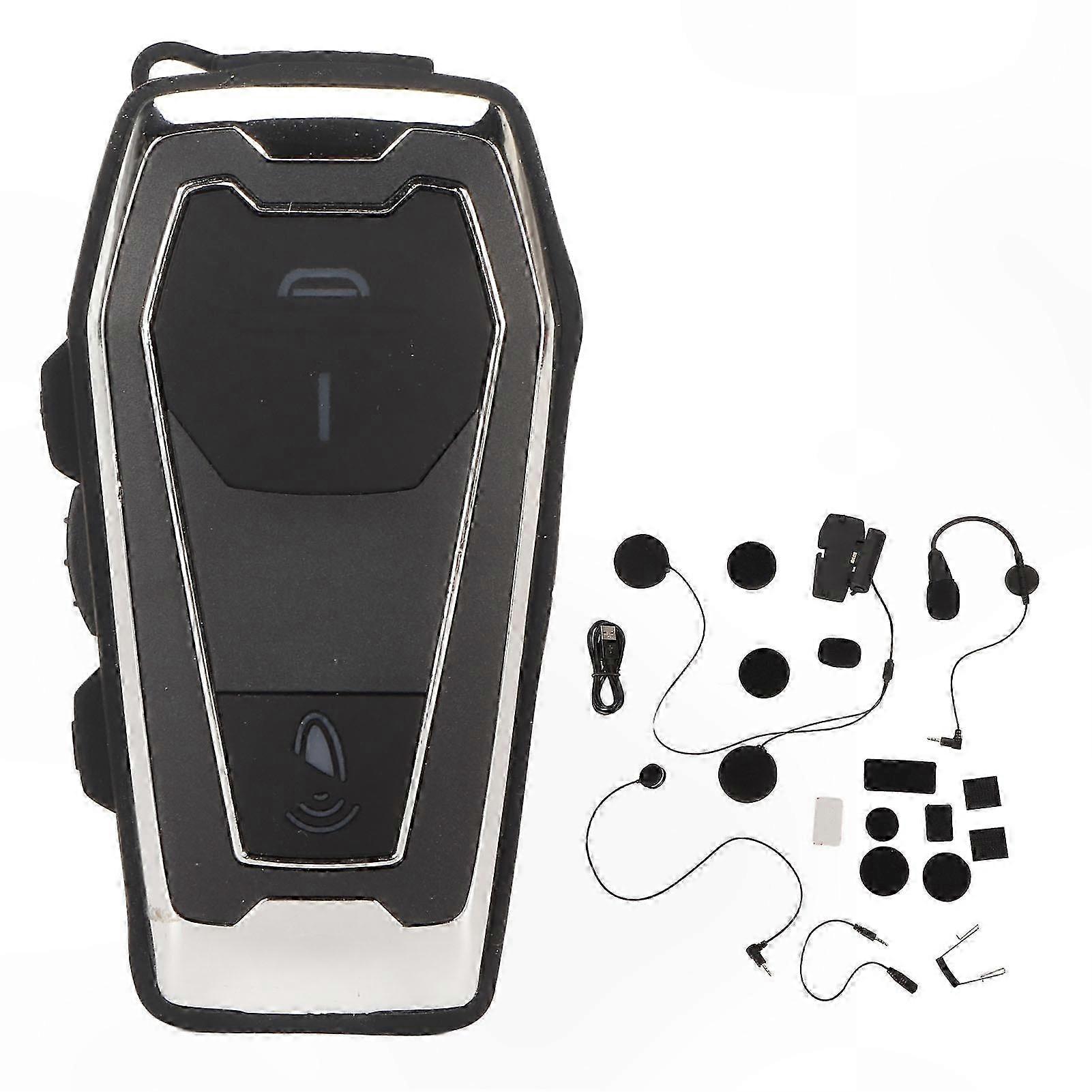 Bluetooth-motorradhelm Mit Integriertem Gps, Wasserdicht, Große Tasten, Freisprechfunktion, Hifi-stereo-sound, Pilot-headset-kit, Wasserfeste Kabellose Ohrhörer, Zwei-wege-kommunikation, Lange Akkulau