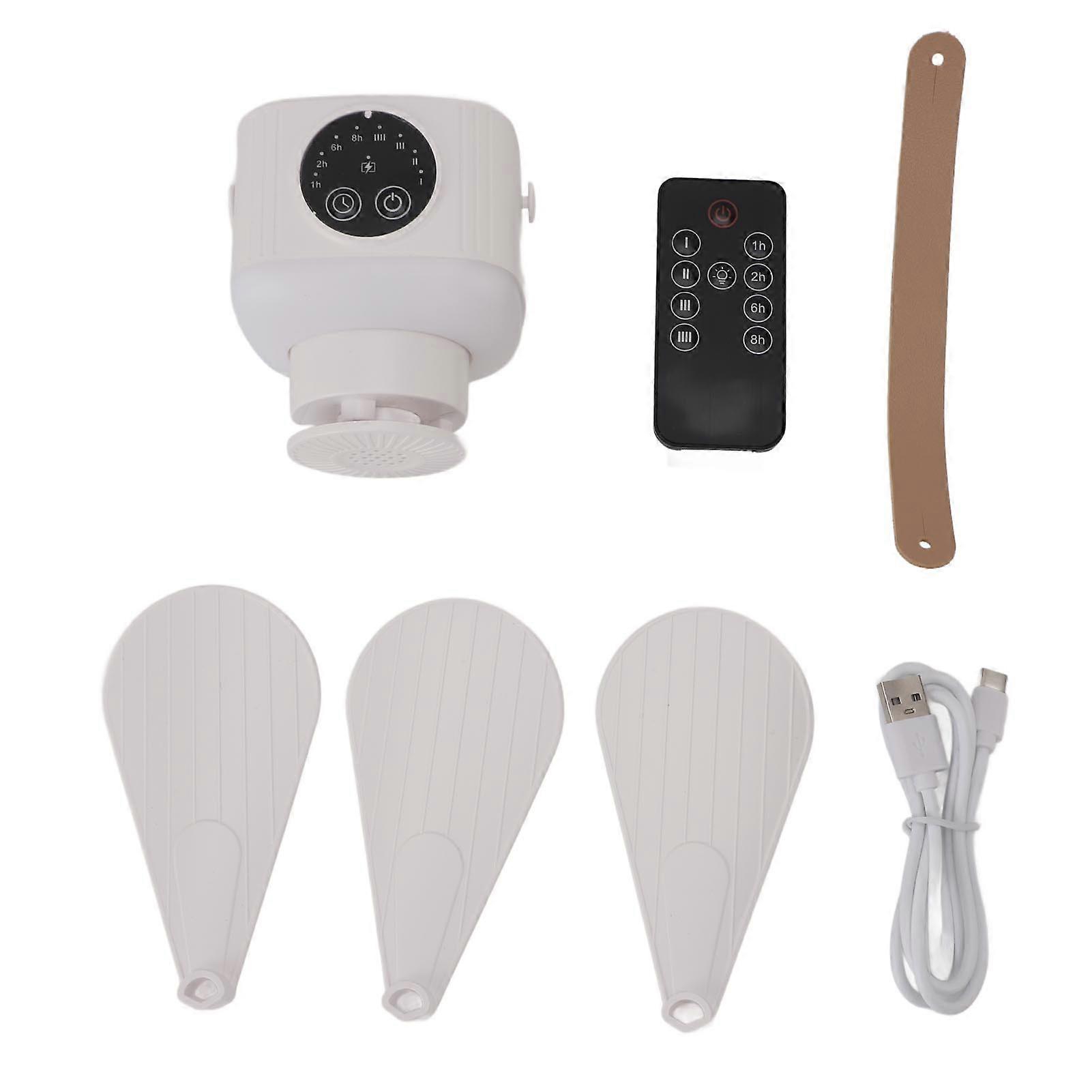Usb-camping-deckenventilator Mit Fernbedienung, 7200-mah-akku, 4-stufigem Timer, Eingebautem Led-licht, Ideal Für Zelte Im Freien