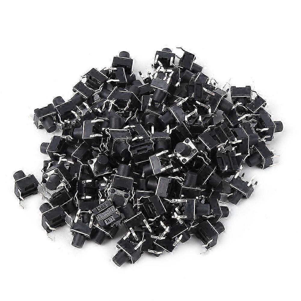 100 Stück Momentary Touch Switch Druckknopf Mini Mikroschalter 6x6x7mm