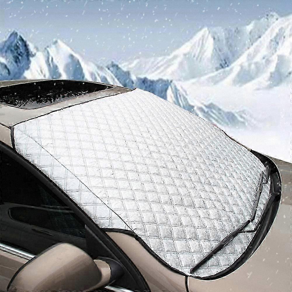 Winterlicher Windschutzscheibenschutz Für Pkw Und Suvs, Verstärkte Dicke, Schnee-, Frost-, Uv-, Staub- Und Wasserabweisend, Universelle Ganzjahres-fahrzeugabdeckung