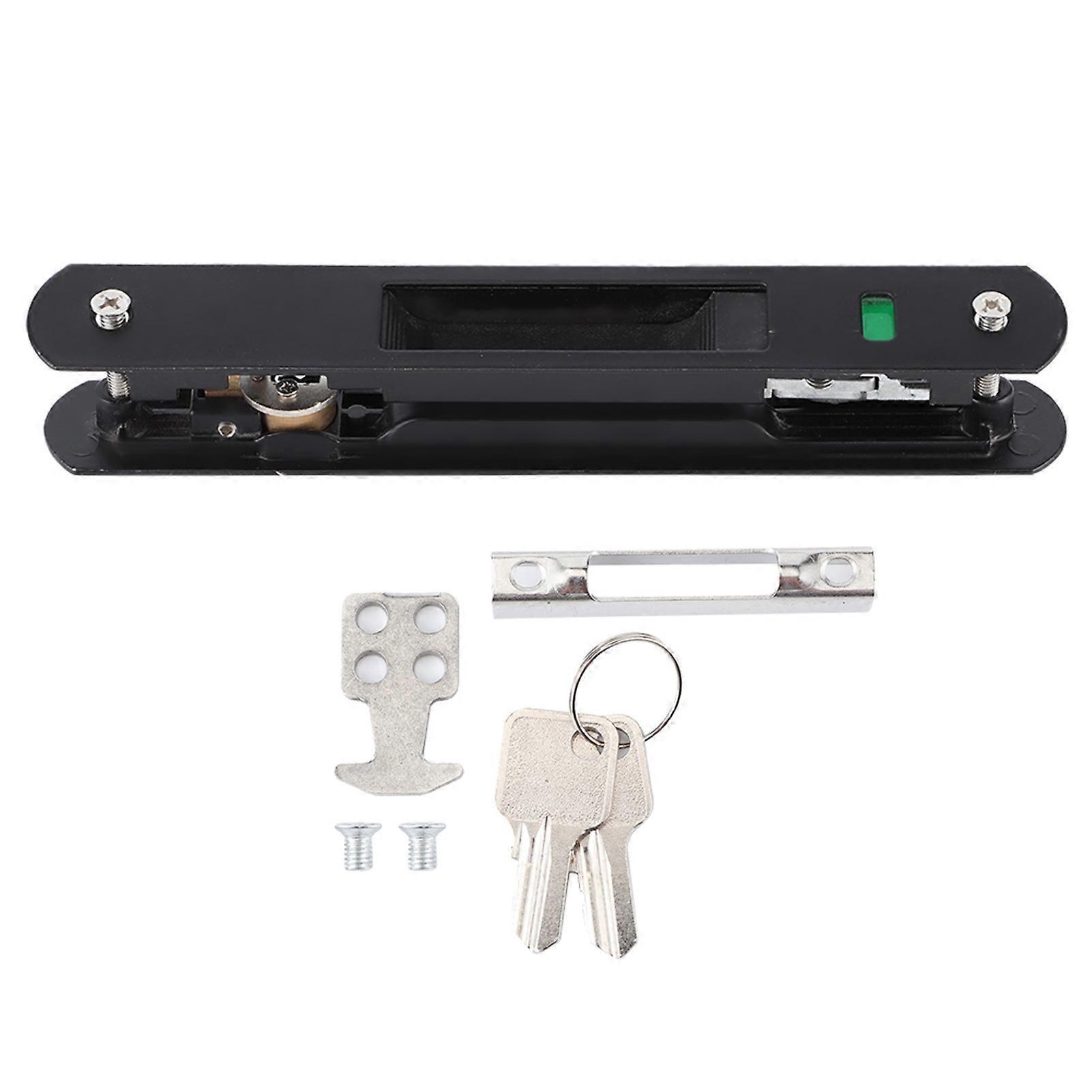 Schiebetürschloss, Moderner Doppelseitiger Riegel, Wandmontiertes Fensterschloss, Haussicherheit, Einzigartiges Design