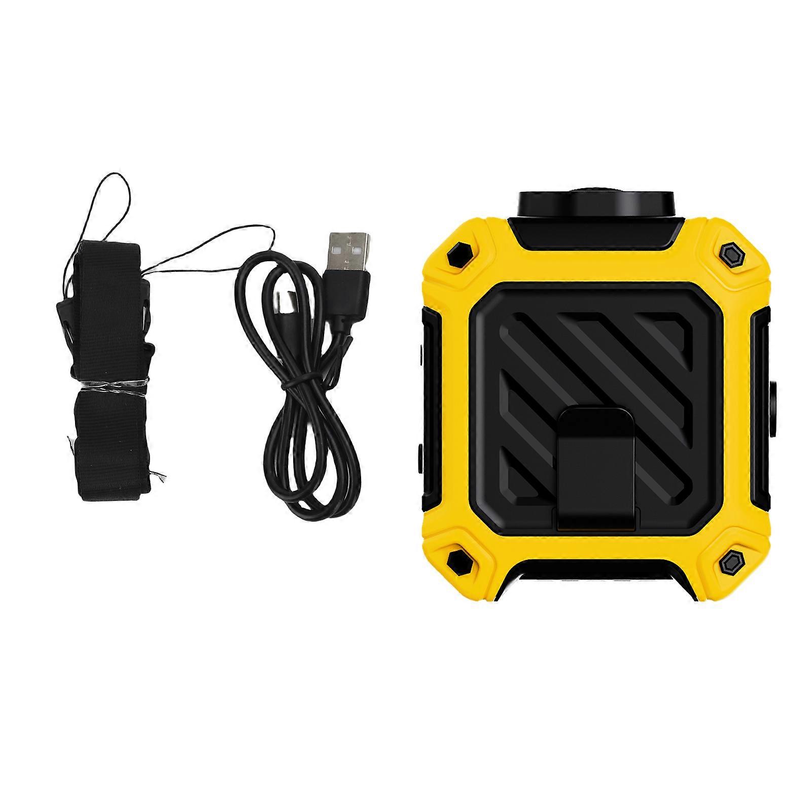 Mini-akku-gürtelventilator, 10000 Mah, 5-stufiger Bürstenloser Motor, Tragbarer Clip Für Camping, Usb-akku