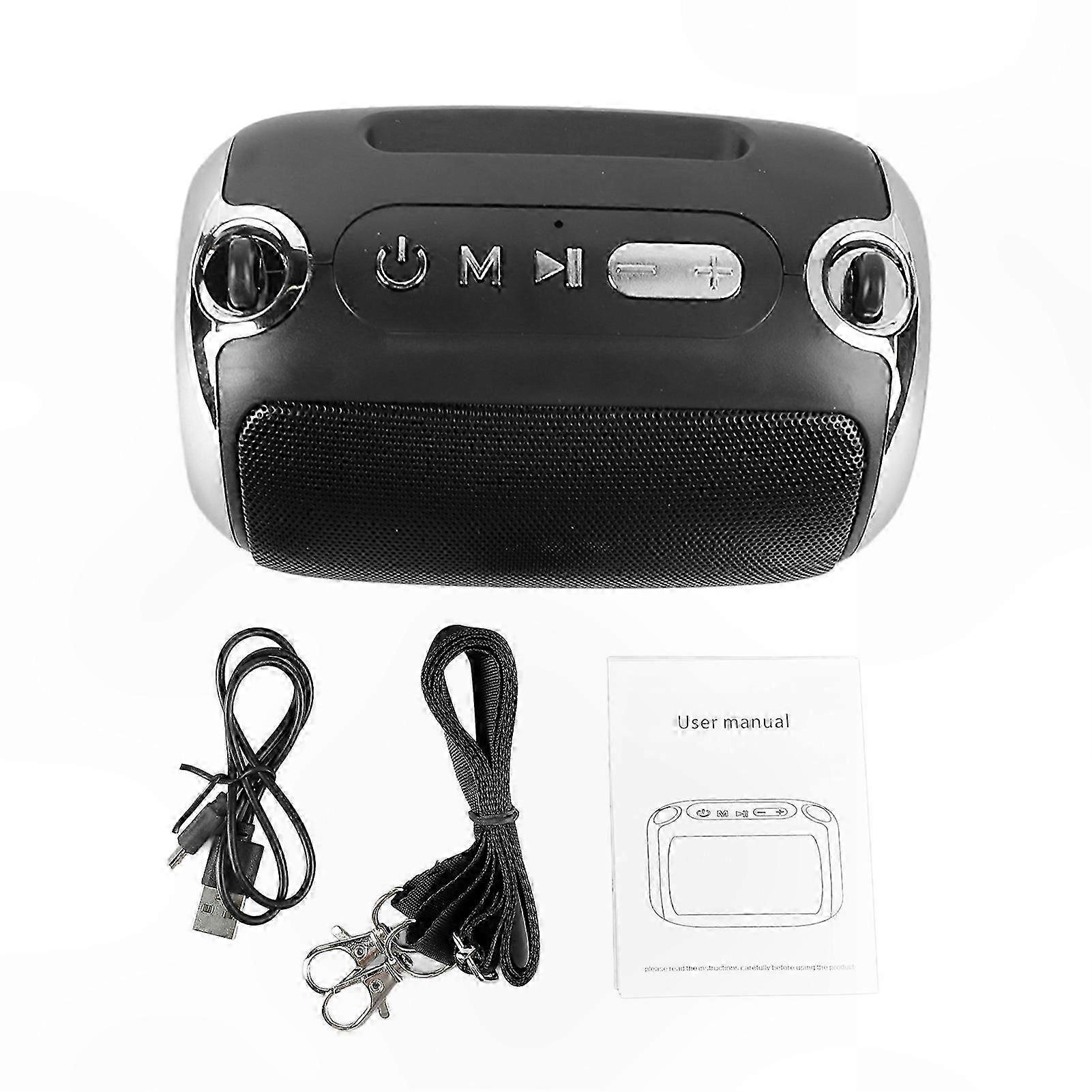 Wiederaufladbarer Bluetooth-lautsprecher Mit Sd-karten- Und Usb-stick-lesegerät, Tragbares Drahtloses Audiosystem Für Musikliebhaber