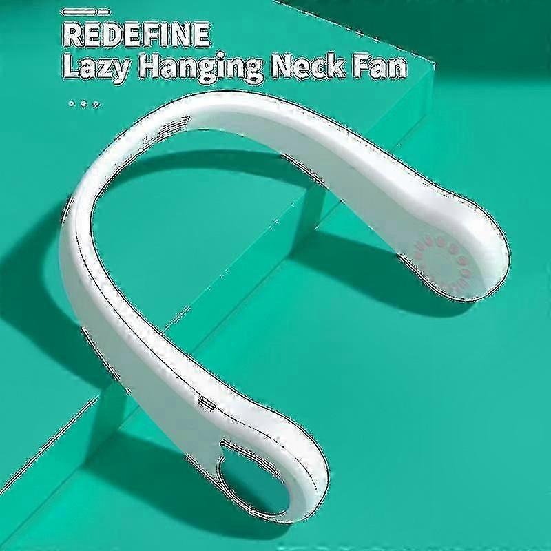 Mini-usb-wiederaufladbarer Nackenventilator Mit 1800 Mah, Leise Und Kompakt, Für Den Sommer, Tragbare Kühlung, Für Unterwegs.
