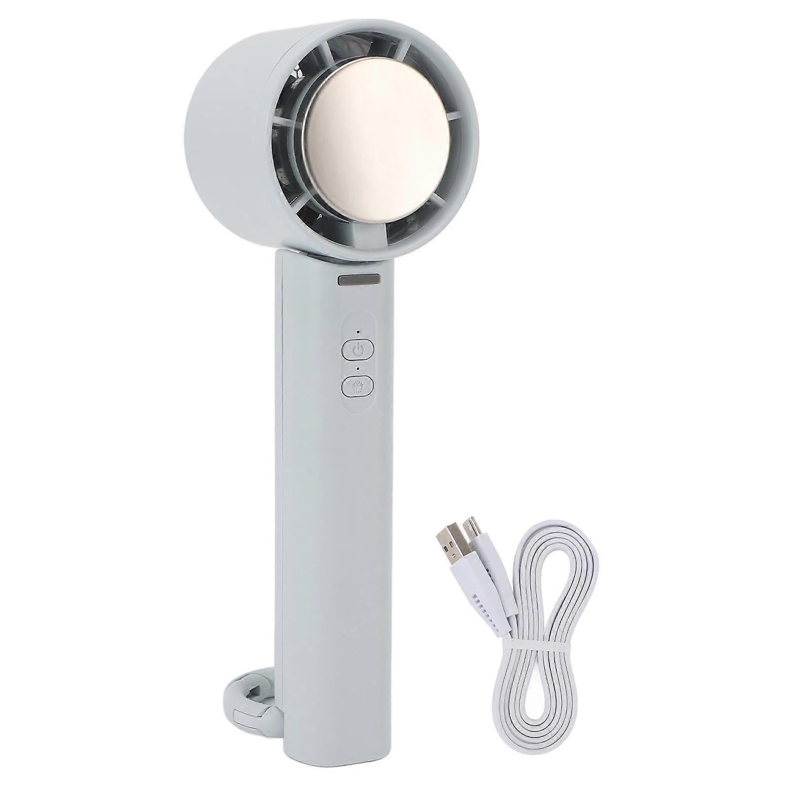 Kleiner, Faltbarer Und Tragbarer Ventilator Mit 2000-mah-akku, 3 Leisen Geschwindigkeitsstufen, Integrierter Kühlkreislauf, Karabinerhaken Und Ideal Für Drinnen, Auf Reisen, Am Strand Und Beim Camping