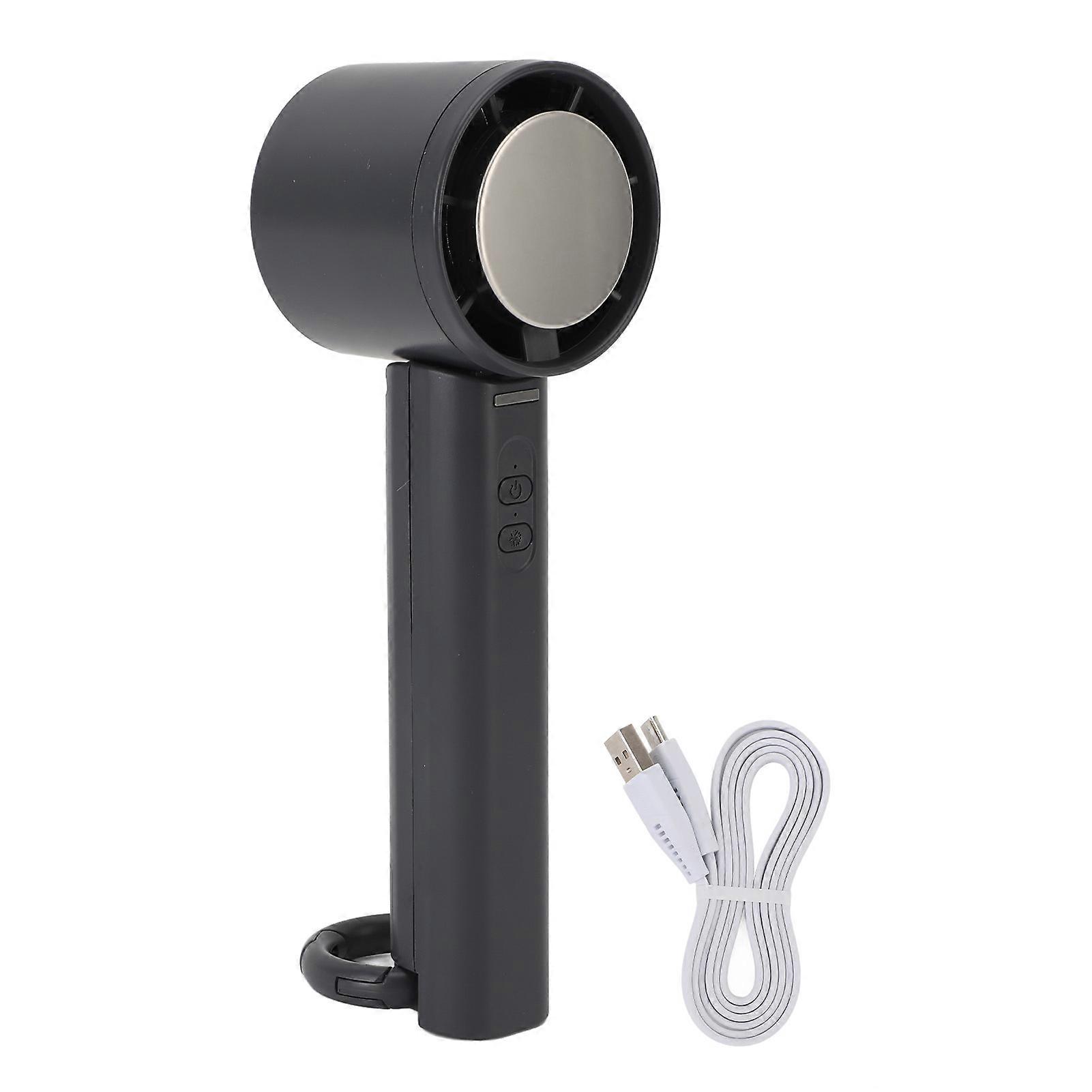 Mini-faltventilator, Wiederaufladbar, 2000 Mah, 3 Geschwindigkeitsstufen, Leiser Betrieb, Halbleiterkühlung, Karabinerhaken, Handlich, Für Reisen, Strand, Camping, Innenräume