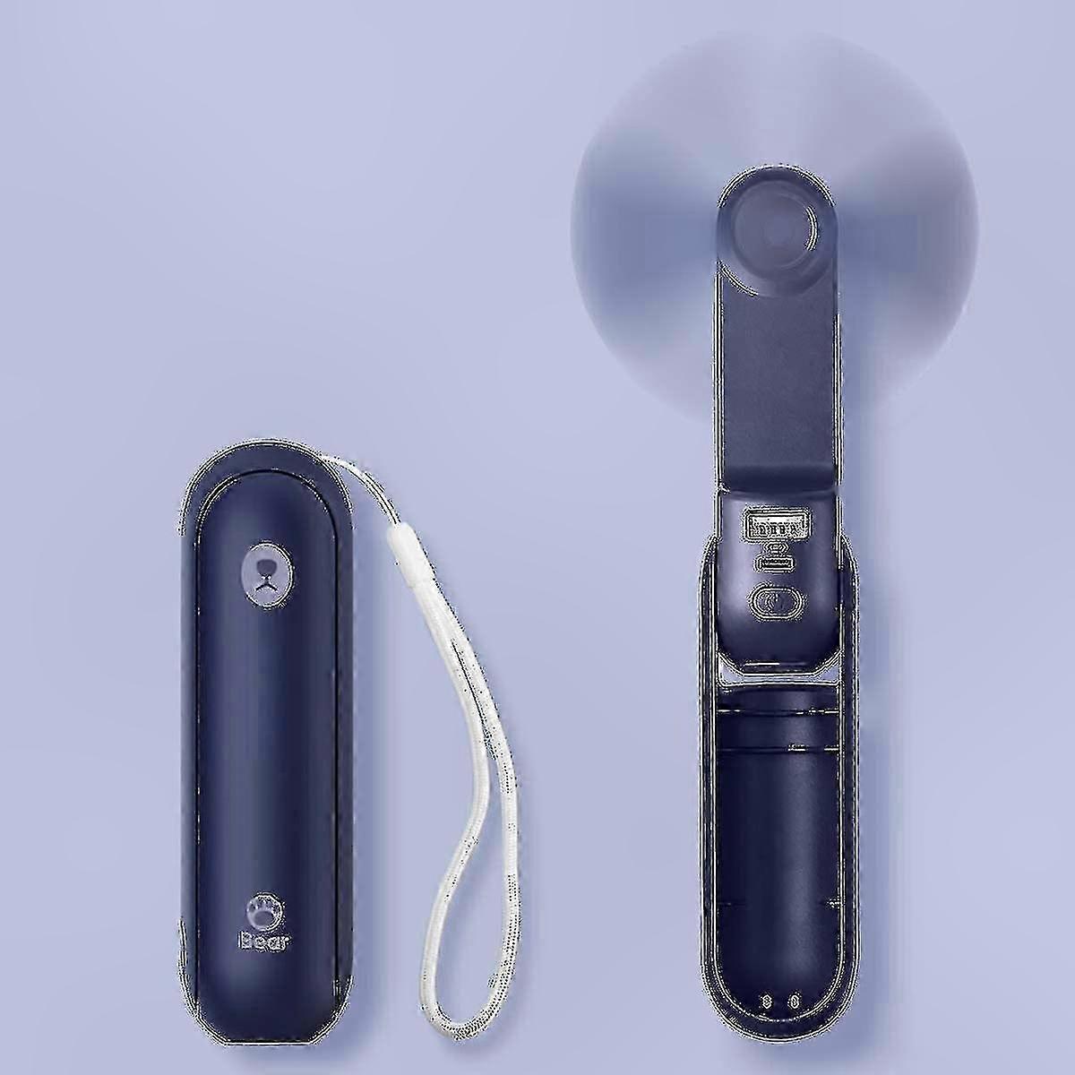 Mini-ventilator, Tragbar, Per Usb Aufladbar, Faltbar, Mit Leisen Rotorblättern Und Powerbank-funktion, 14–21 Stunden Akkulaufzeit, Für Den Persönlichen Gebrauch