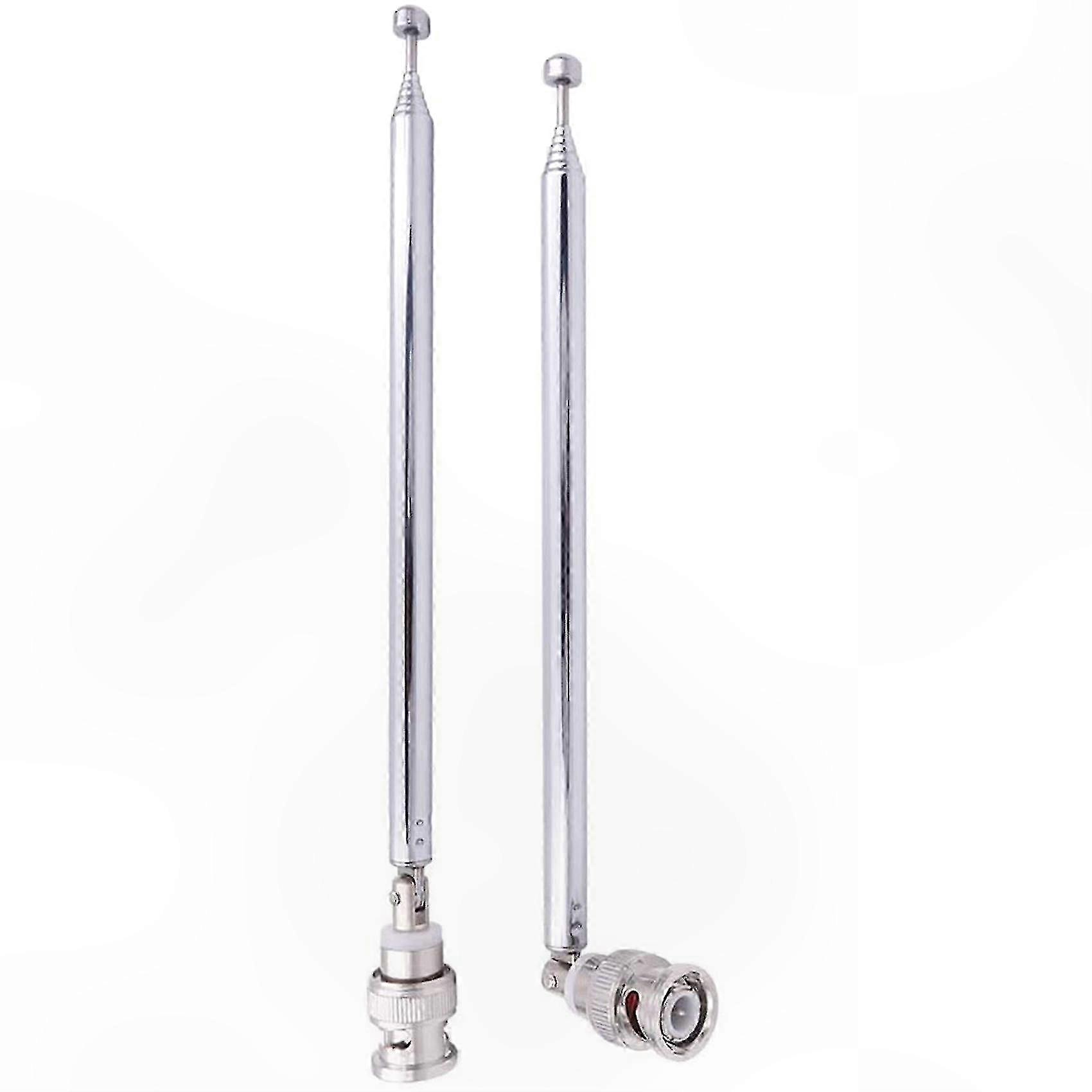 2-teiliger Bnc-adapter (stecker/buchse) Mit Teleskopierbarer Edelstahlantenne Für Hf-funkverbindung
