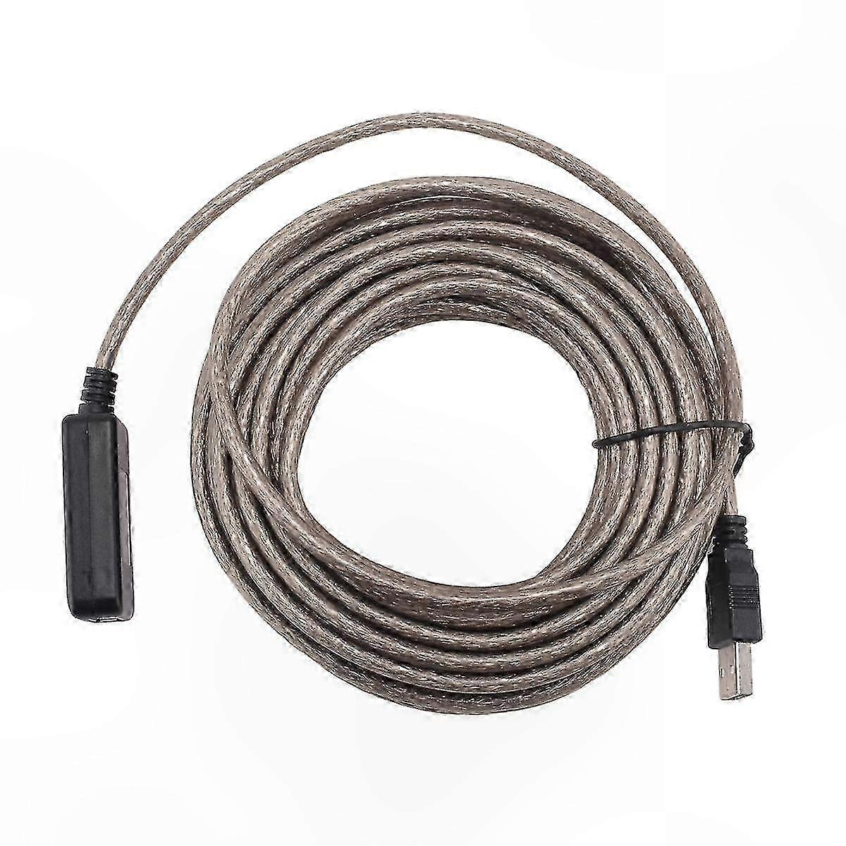 10 M Langes Aktives Usb 2.0-verlängerungskabel Mit Integriertem Repeater Für Eine Erweiterte Und Zuverlässige Verbindung