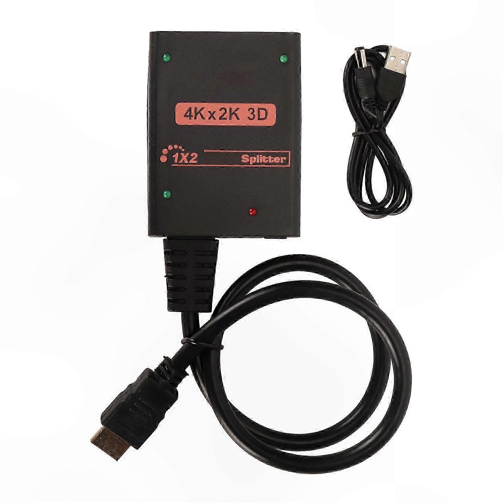 4k Uhd Hdmi-splitter 1 Auf 2, Dual-simultaneous-display, High-definition-videoadapterbox
