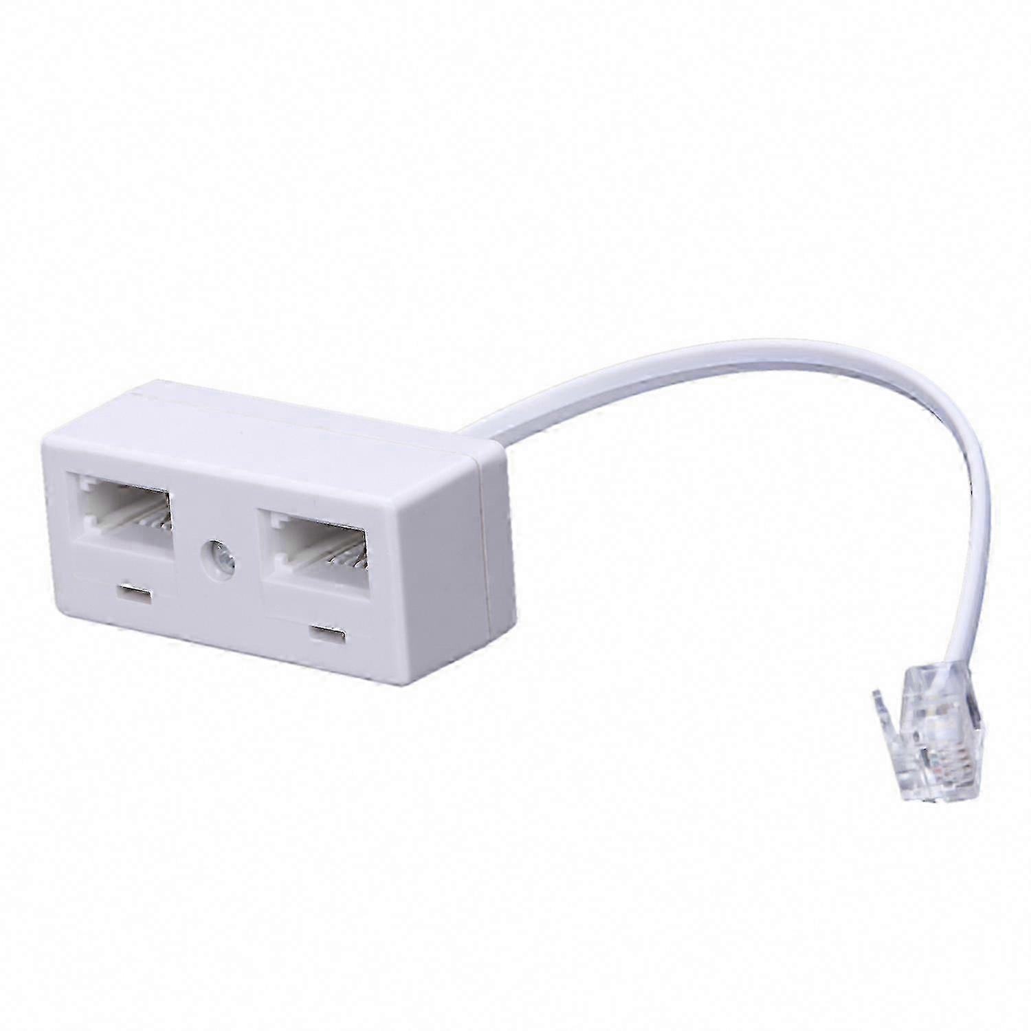 Rj11 Auf Dual-bt-telefonbuchsenadapter, Doppelbuchse, Für Festnetztelefon, Wandkabel, Paar, 2 Anschlüsse, Standardkompatibel.