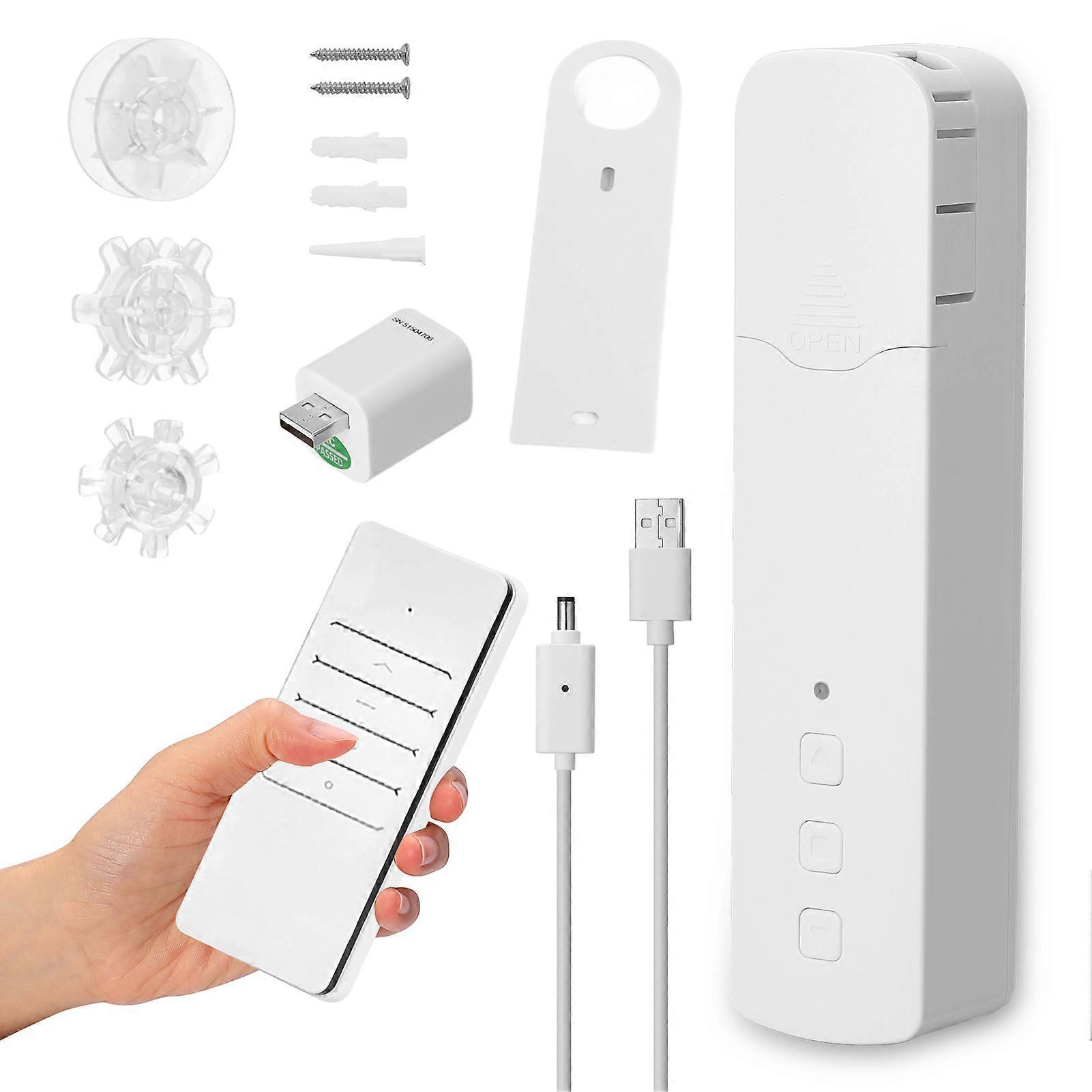 Leiser Vorhangmotor Mit Perlenband, Zahnrad, Timer, Sprachsteuerung Und Wlan-empfänger Für Tuya