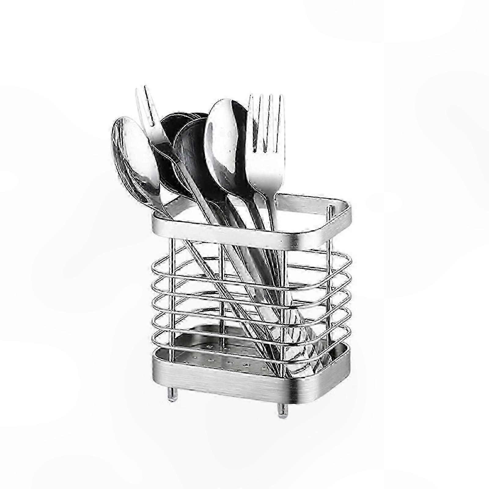 Küchenutensilien-aufbewahrungsregal, Edelstahl-ausführung, Ideal In Der Nähe Der Spüle, Robuster Und Stilvoller Organizer Für Die Arbeitsplatte.