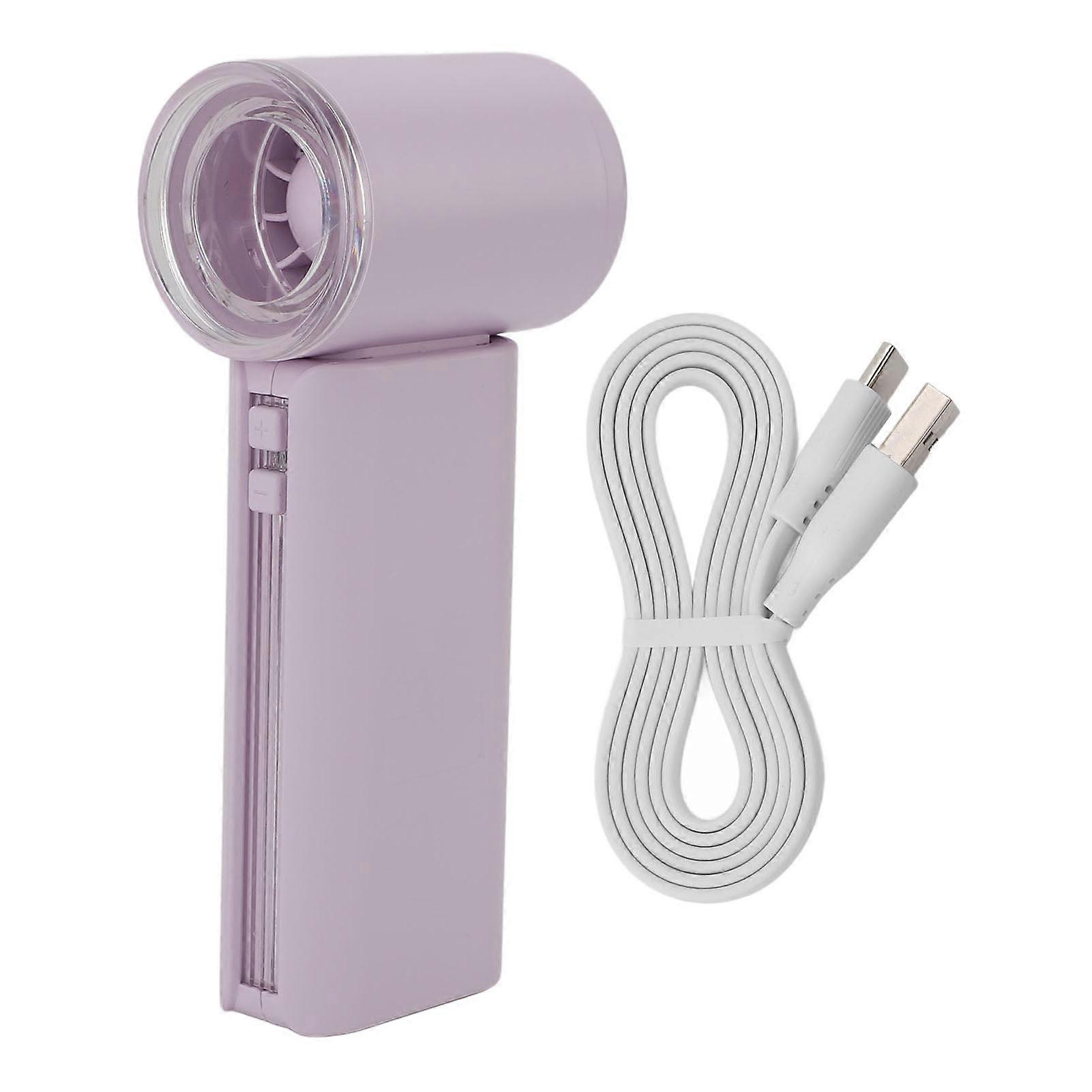 Mini-turboventilator Im Taschenformat, Wiederaufladbar, Leise, 5 Geschwindigkeitsstufen, Tragbar, Sorgt Für Eine Starke Brise Auf Reisen, Am Strand, Beim Camping, Zu Hause Und Im Freien