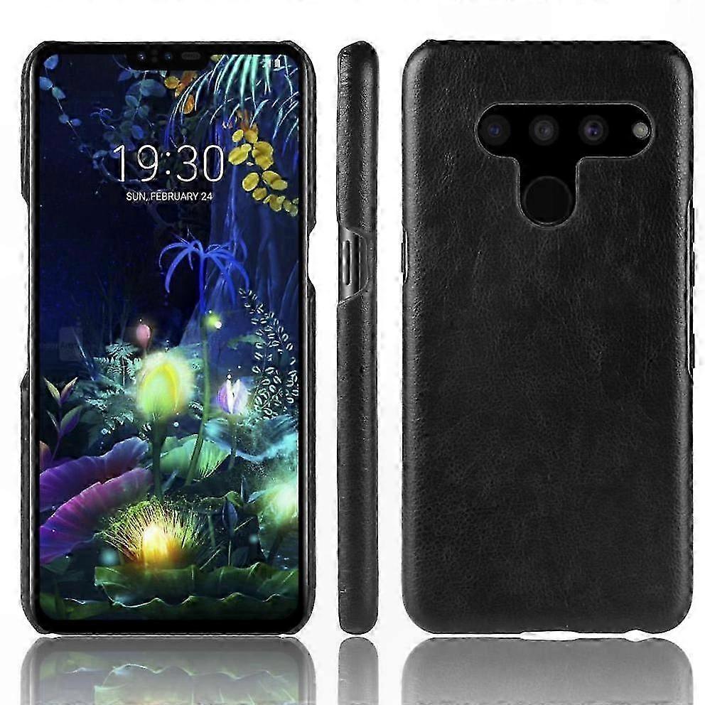 Schutzhülle Mit Retro-litschi-muster Für Lg V50 Thinq 5g, Kratzfeste Hülle Mit Elegantem Design, Kompatibel Und Langlebig