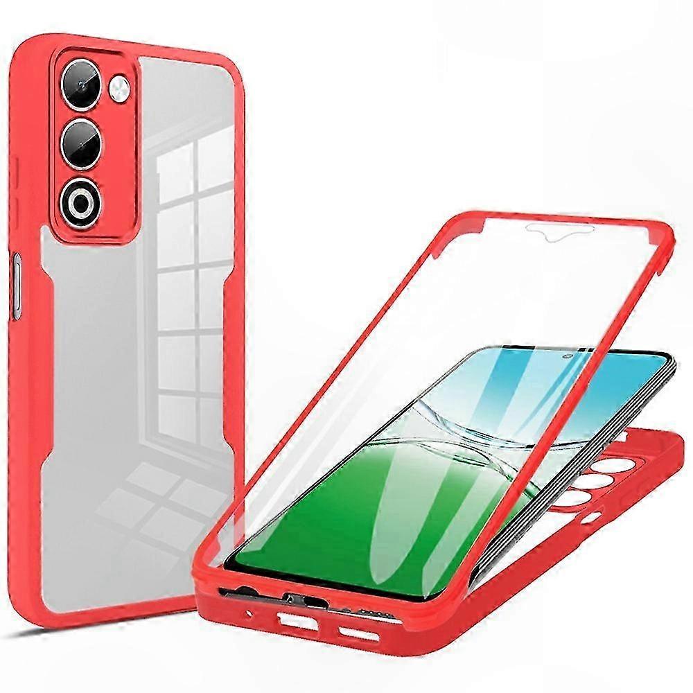 Transparente Hybrid-schutzhülle Mit Displayschutzfolie Für Oppo A5 5g, Stoßfeste Tpu-acryl-abdeckung, Schutz Für Vorder- Und Rückseite