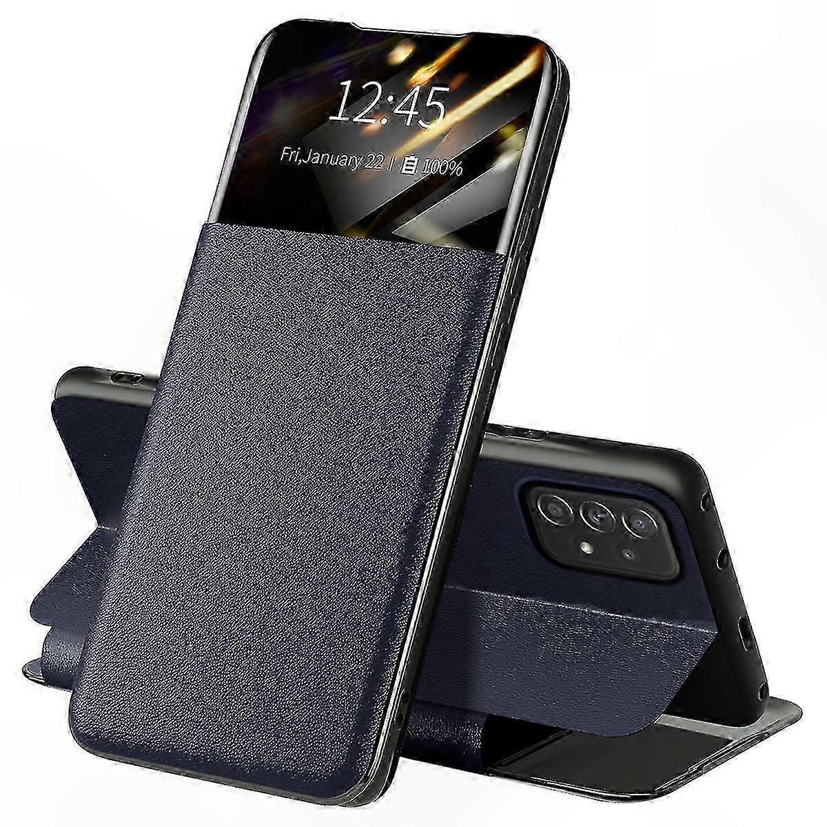 Lederhülle Für Galaxy A52 4g/5g/a52s 5g, Mit Kartenhalter Und Integriertem Ständer, Elegante Verarbeitung, Robuster Schutz, Praktisches Design, Kompatibel Mit Allen Modellen.