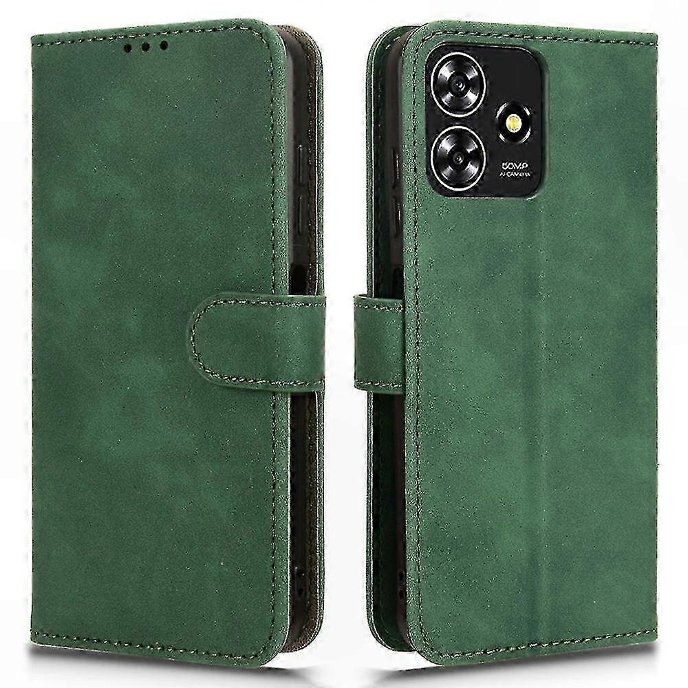 Leder-wallet-hülle Mit Ständer Für Zte Blade A73, Soft-touch-handyhülle, Stoßfester Schutz