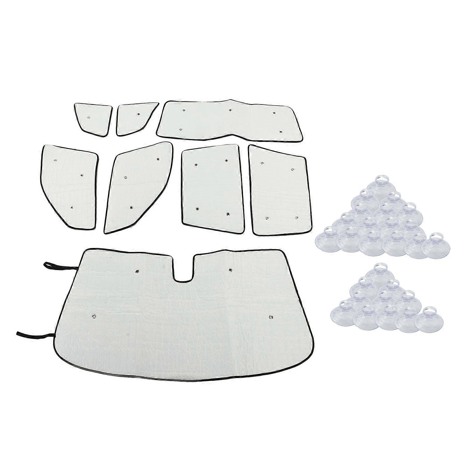 8-teiliges Auto-sonnenschutzset Für X3 E83 2006-2010, Hitzeschutz Für Windschutzscheibe Und Seitenscheiben, Auto-sonnenschutzsets Mit Saugnäpfen, Hitze- Und Uv-schutz, Innenraumzubehör.