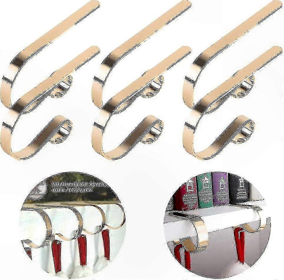 6 Strumpfhalter Aus Metall Für Weihnachtsbaum, Kamin, Weihnachtsdekoration