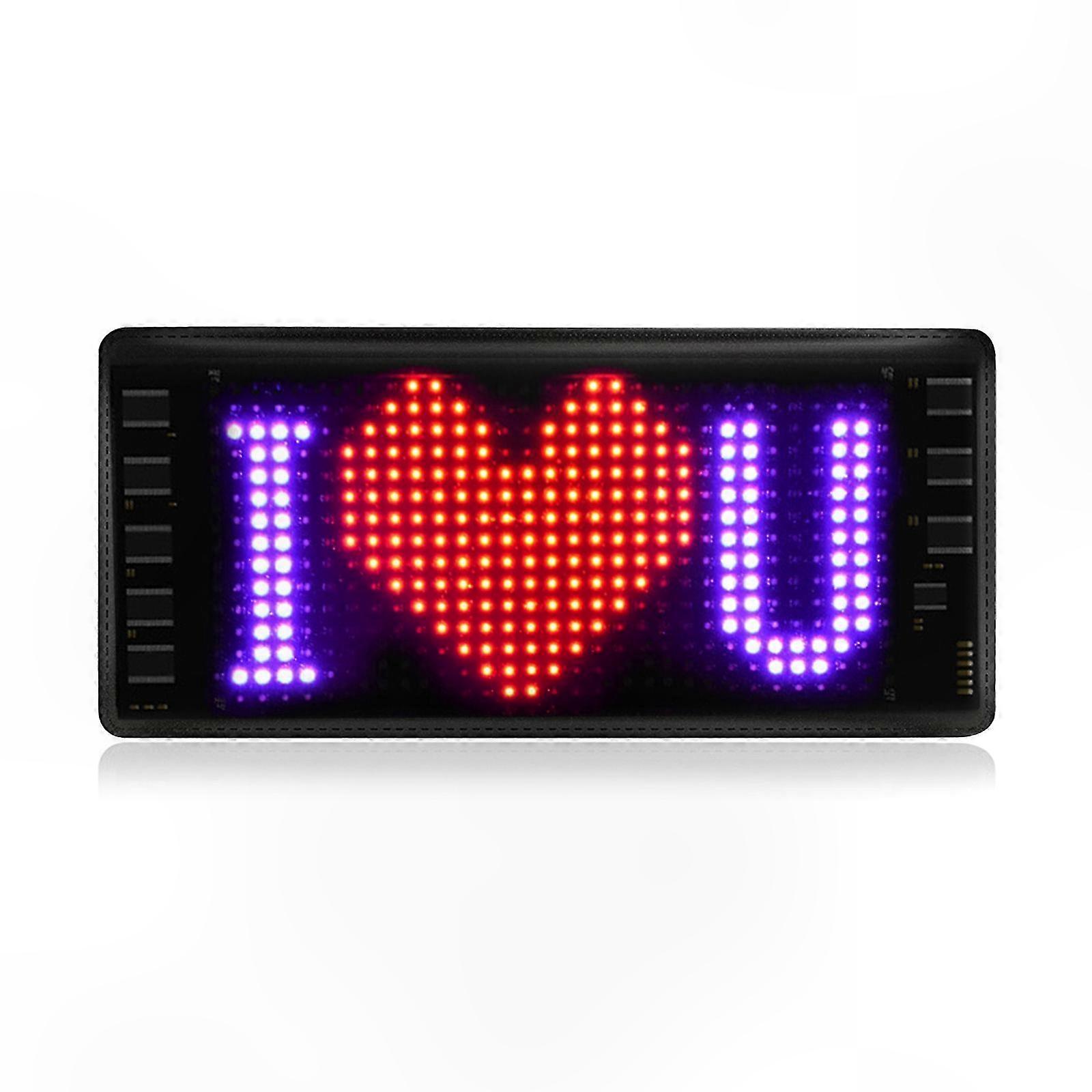 Adressierbares, Flexibles Rgb-led-panel Mit Pixeln, Animierter Graffiti-bildschirm, Lauftext, Auto-/ladendekoration, Bluetooth-app