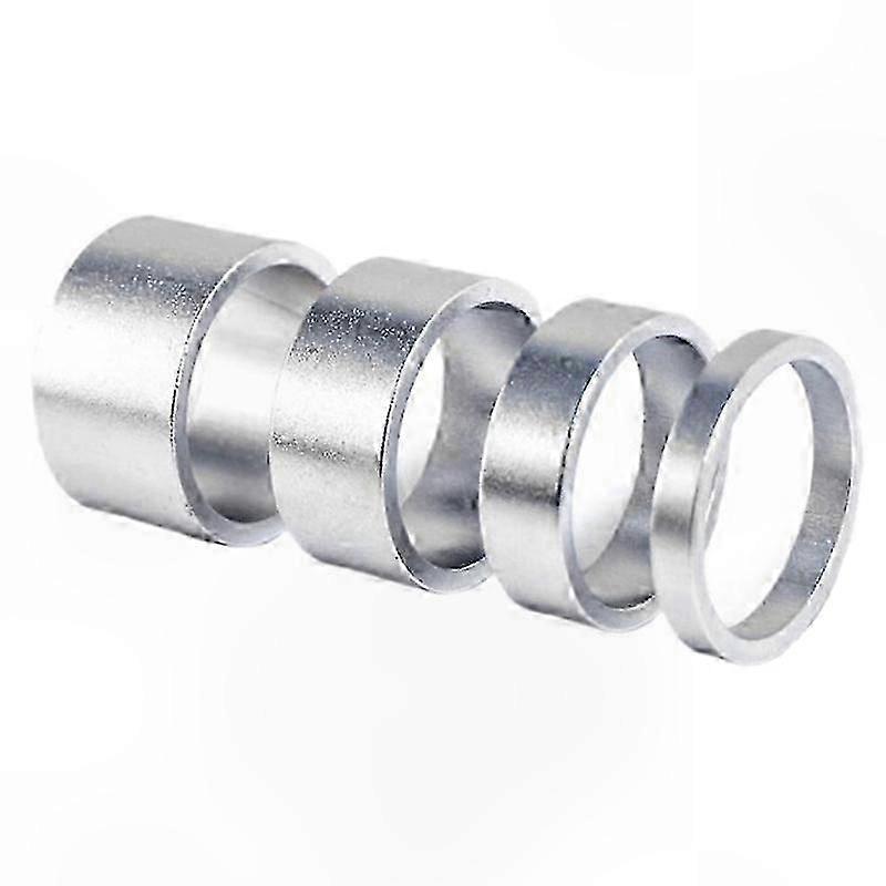 Satz Aus 4 Distanzstücken Aus Aluminiumlegierung Für Rennradlenker, Kompatibel Mit 28,6 Mm Gabeln, Robustes Und Leichtes Lenkungsdistanzstück-set.