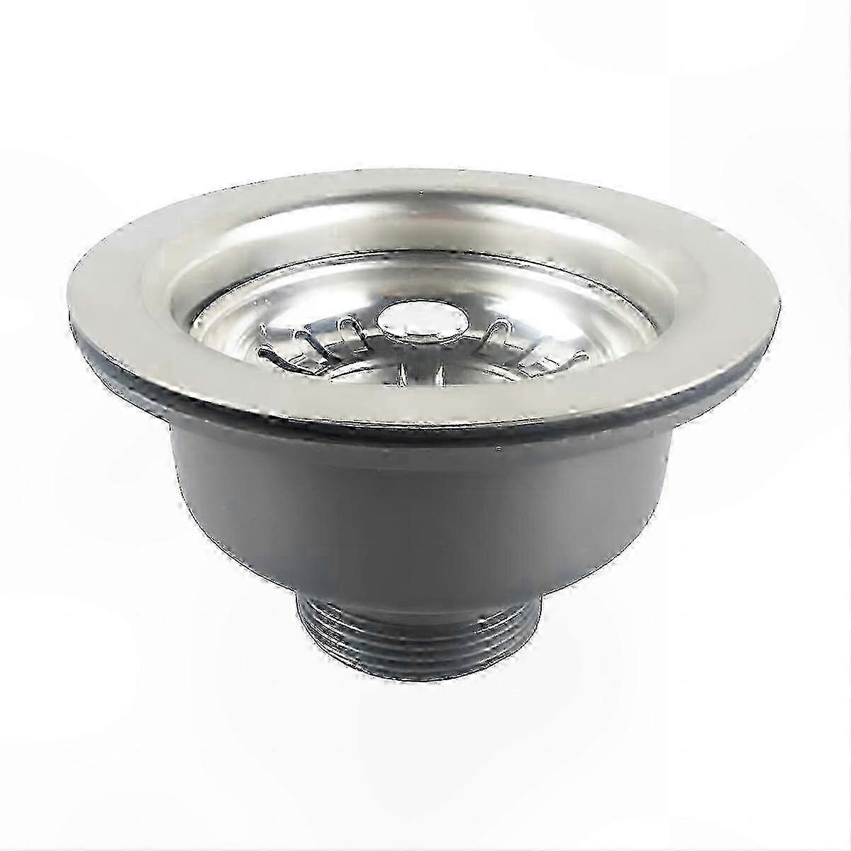 Küchenabtropfkorb Aus Edelstahl (110 Mm), Abs-abtropfkorb Ohne Überlauf, Praktisches Spülbeckenzubehör