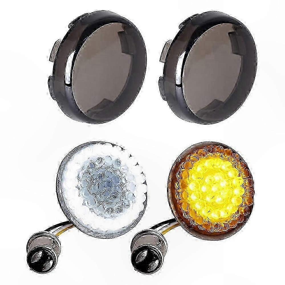 4 Stück Led-motorrad-frontblinker 1157 Mit Getönten Gläsern, Kompatibel Mit Road Glide Und Street Glide